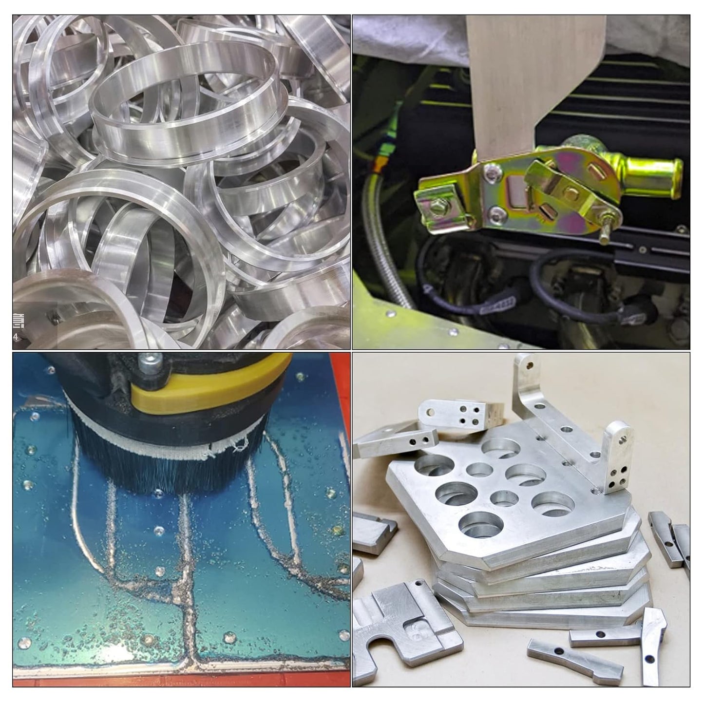 2 Pieces 6061 T651 Aluminum Sheet Metal 12 x 12 x1/8 Inch Thickness Rectangle Metal Plate, 3mm Aluminum Sheet, Plate for Crafting, Industry