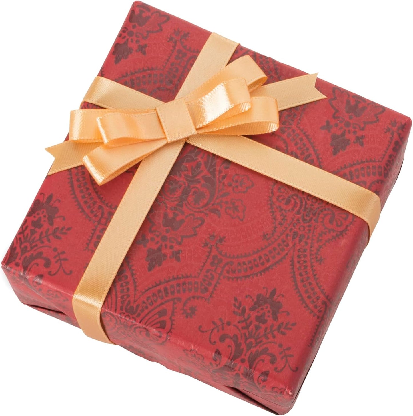 3/8 Inch Gold Ribbon, 50 Yards Craft Polyester Satin Ribbon Perfect for Gift Wrapping, Handmade Roses, Wedding Party Decorations and DIY Crafts