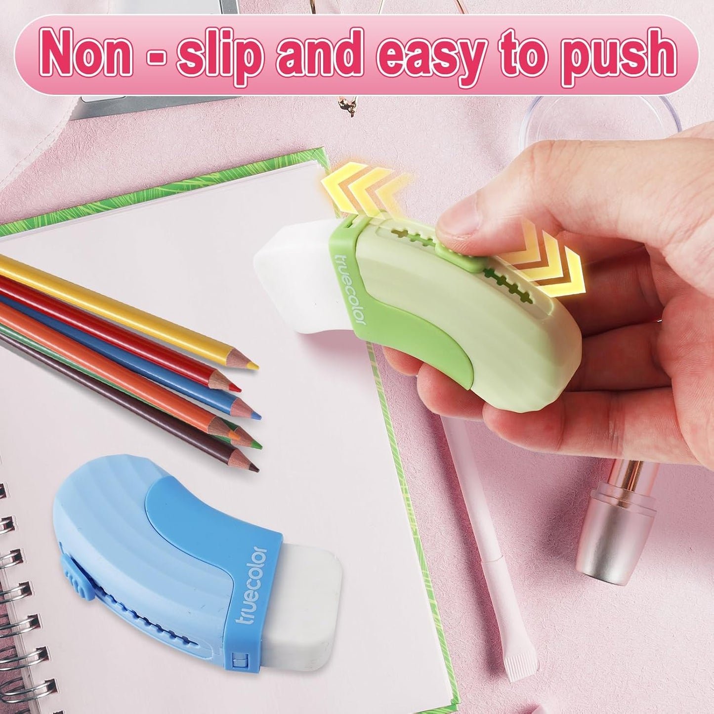 12Pack Sliding Retractable Eraser 3Pcs Large Push up Mechanical Eraser with 9Pcs Erasers Refills Cute Art Drawing Pencil Erasers for Home Office Supplies Funny Stationery Gifts for Boys Girls