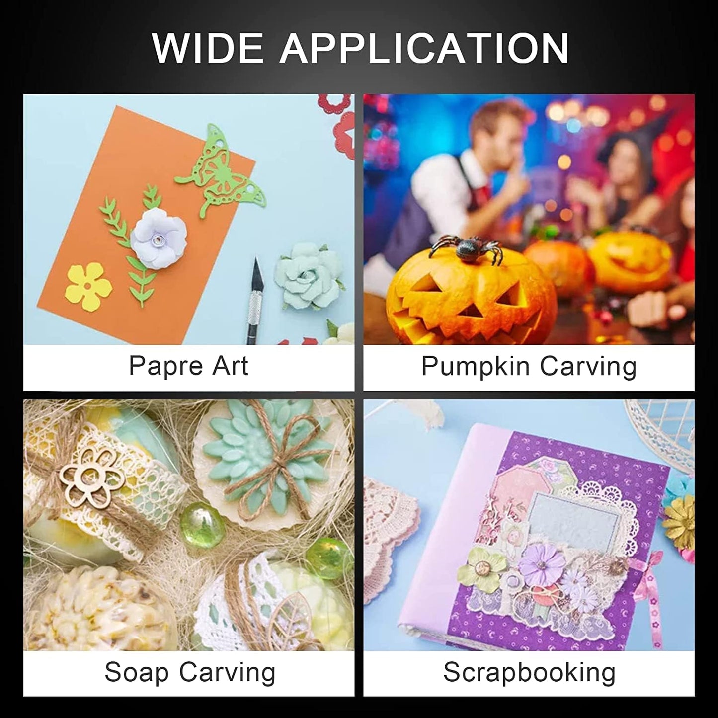 200 Pack Exacto Knife Blades 11, Craft Knife Blades Replacement, Exacto Blade 11, Hobby Knife Blade Refills for Art, Craft, Scrapbooking, Cutting, Carving