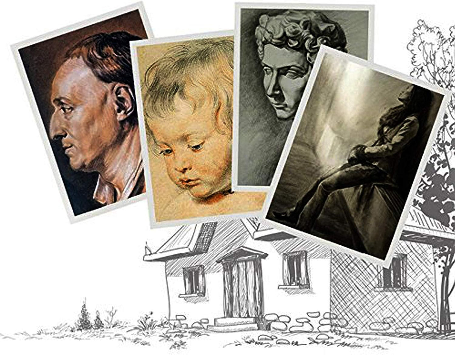 Cettkowns 36 Pieces Artist Blending Stump and Tortillion Art Blenders for Student Sketch Drawing