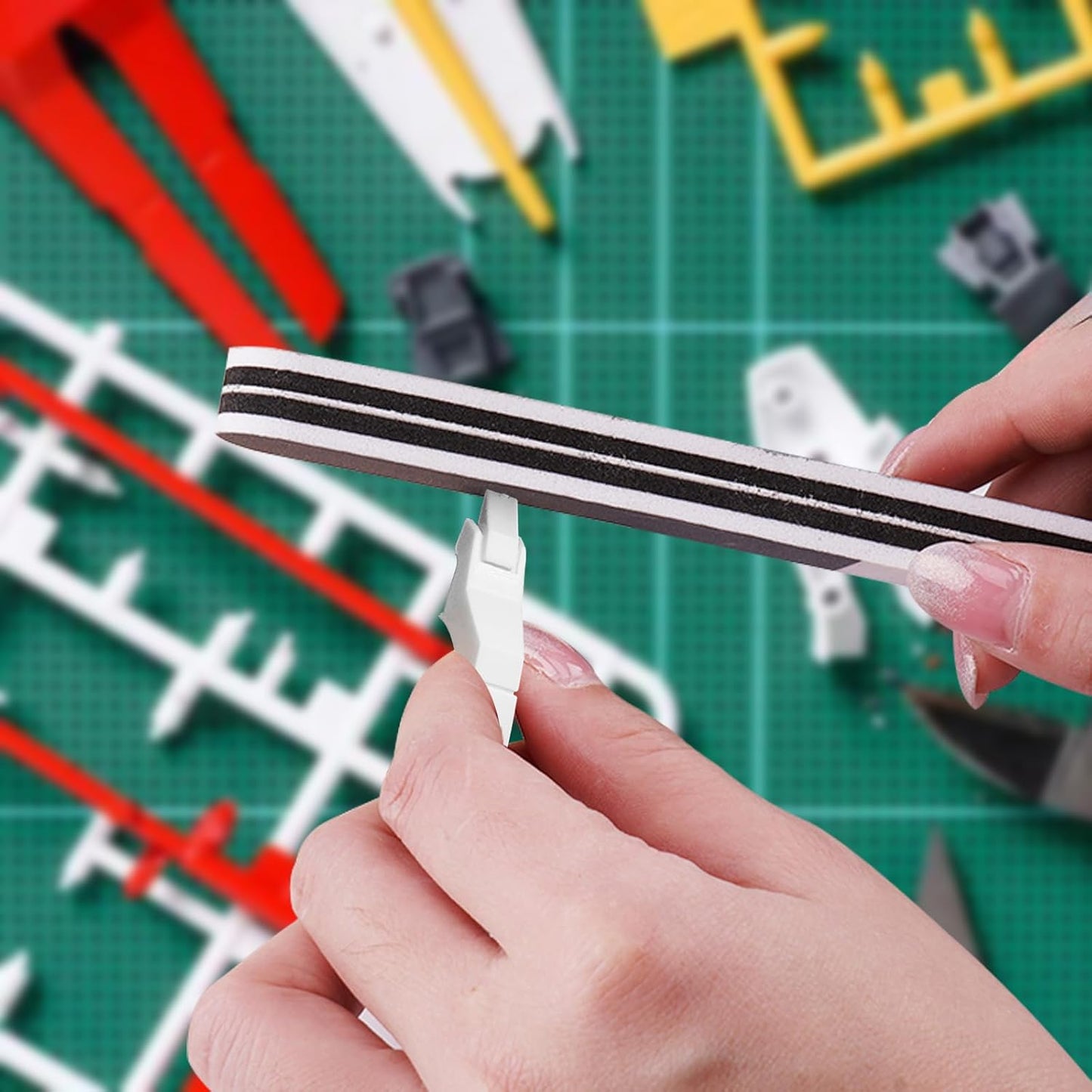 BOOSDEN Model Nippers 9pcs Set, Single Blade Nipper Model Tool Kit, Hobby Clippers for Gundam Gunpla, Thin & Sharp Model Snips, Sprue Cutters for Plastic Models Repairing Building and Fixing