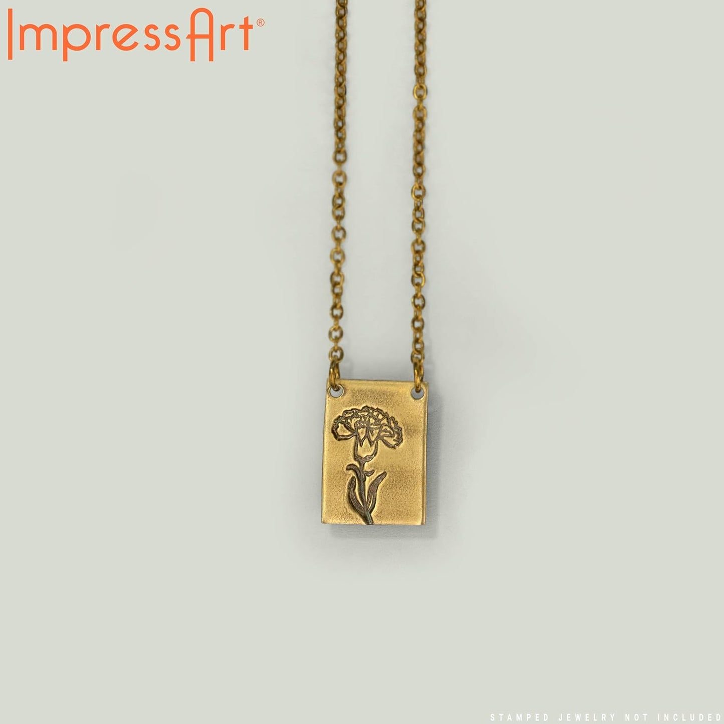 ImpressArt - Premium Metal Stamping Rectangle Blanks for Metal Stamping and Jewelry Making (24 Pack) (7/16" x 3/4" Rectangle w/ 2 Holes, Brass)