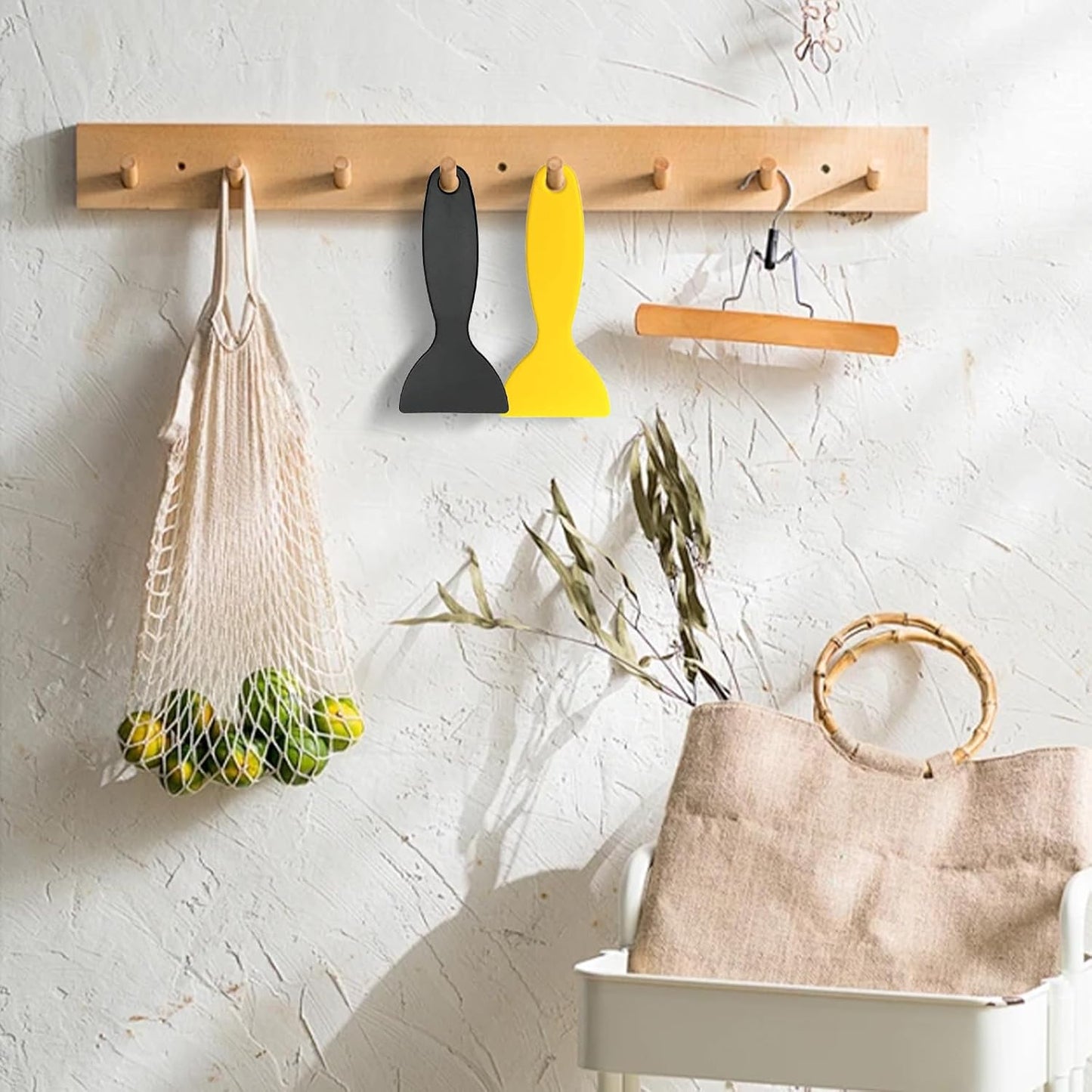 10pcs Plastic Spatula Paint Scrapers, Flexible Resin Scraper Putty Knife Air Bubble Remover Sticker Installation Tool for 3D Printing Resin Removal Spackling Patching Decal