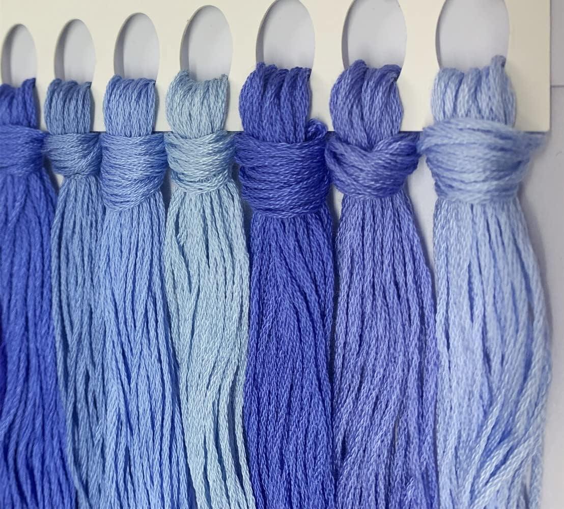 Moohue 14ct Counted Stamped Cross Stitch Kits for Adults Elegant Flowers Printed Cross Stitch Patterns Art Crafts Cross Stitch Supplies (Flowers 2)