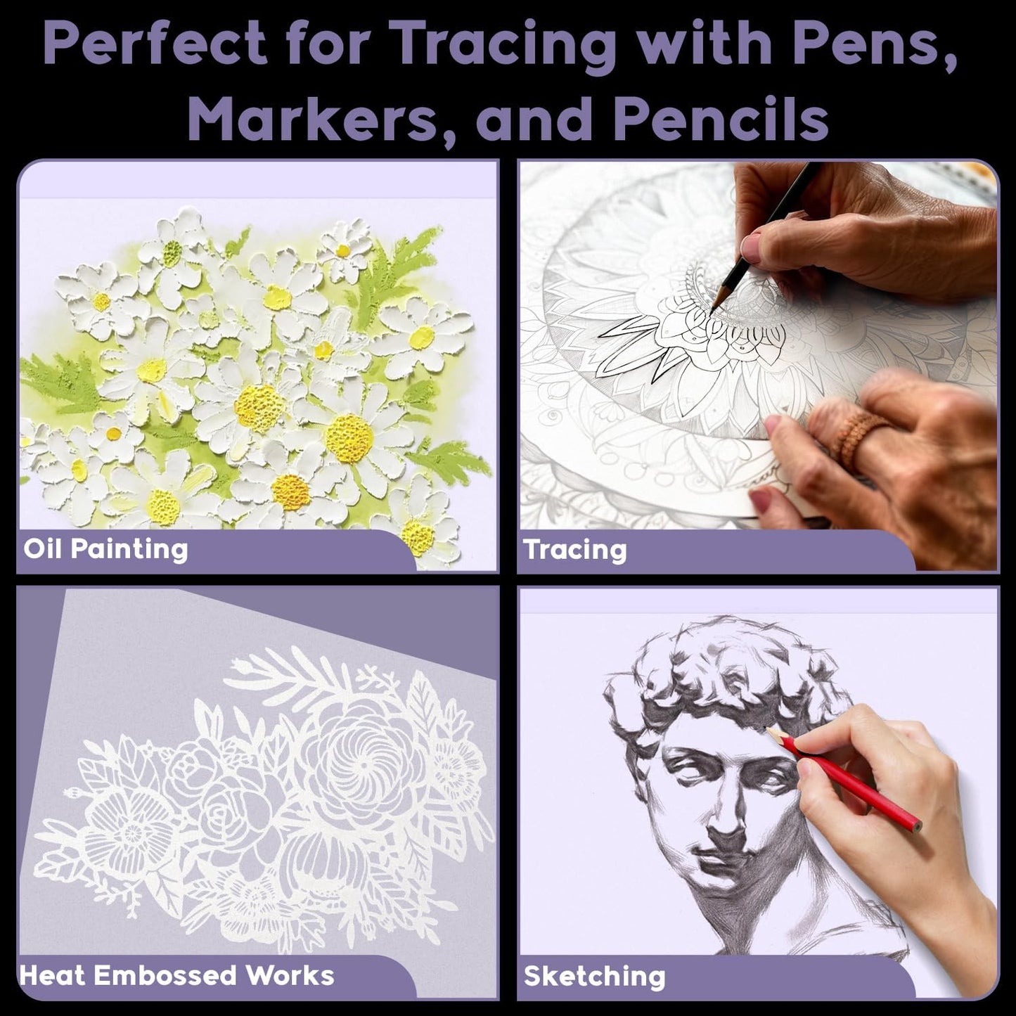 Vellum Paper 8.5 x 11 Translucent Printable, 100 Sheet(100gsm/68lb Vellum Tracing Paper, Translucent Vellum Paper for Invitation, Greeting Cards, Tracing Paper Pad for Drawing, Sketching, Writing