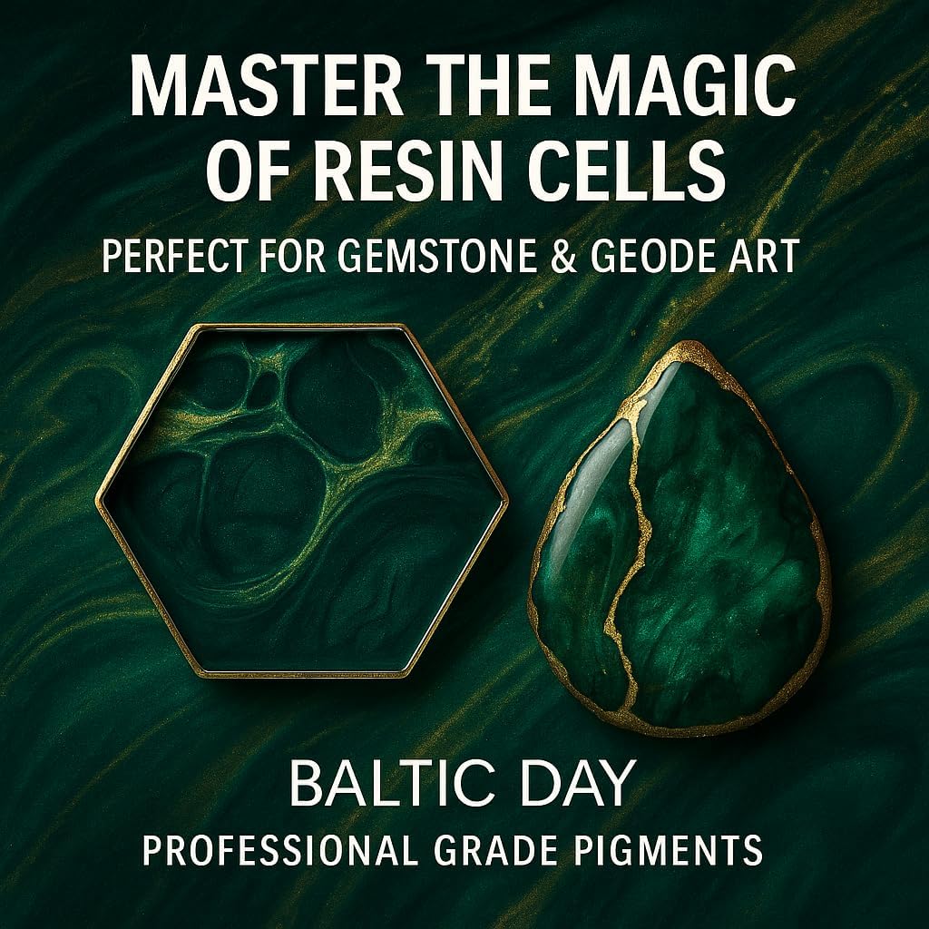 BALTIC DAY Emerald Green Epoxy Resin Pigment Paste XL (191g/6.7oz) – Opaque Epoxy Dye & High Concentration Coloring Paste, Mica Powder Alternative for Resin Art, Jewelry, Tumblers