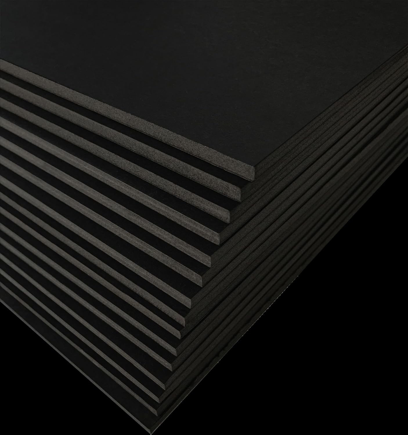 Black Foam Board 20 x 24 x 1/8" (3mm) Inch, 15 Pack Acid-Free Foam Core Poster Board Sheets for Art, Crafts, Presentation, Vision Board, Signboard, and Party Decorations