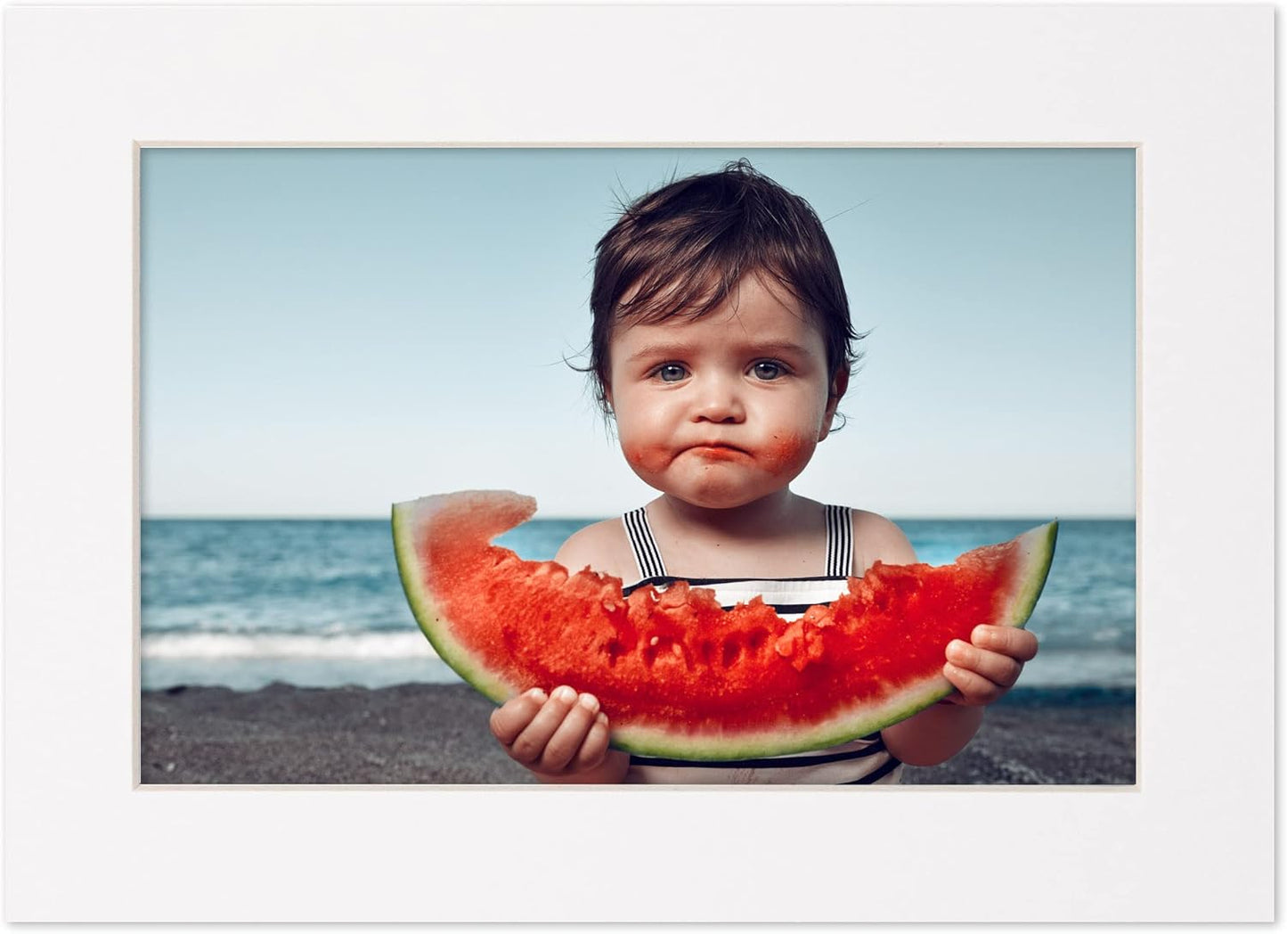 6x8 Mat for 8x10 Frame - Precut Mat Board Acid-Free White 6x8 Photo Matte Made to Fit a 8x10 Picture Frame, Premium Matboard for Family Photos, Show Kits, Art, Picture Framing, Pack of 25 Mats