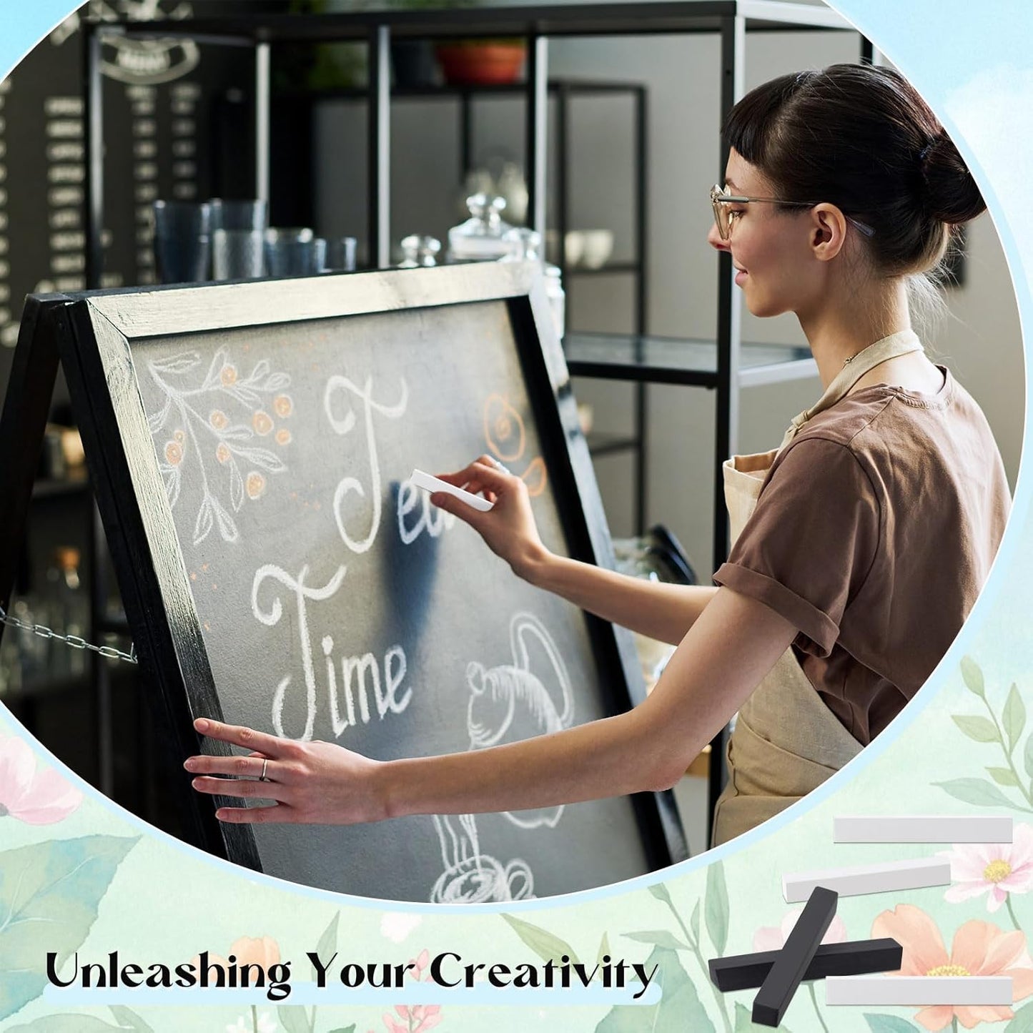 48 Pcs Soft Chalk Pastels Set Soft Pastel for Artists Square Sketch Chalk Non-toxic Artist Pastel Sticks for Professional Artists Students and Art Lovers(Black, White)