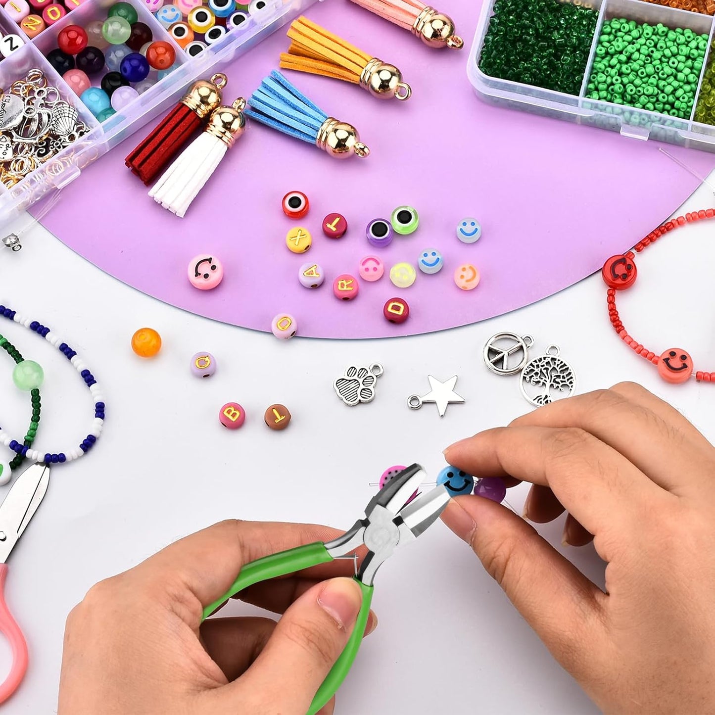 2 Pieces 6 in 1 Jewelry Pliers Jewelry Making Tool Bail Making Pliers wire bending pliers Wire Bending for Beading Looping Shaping Wire DIY Crafts,Bending Jewelry Makings Looping Crafts