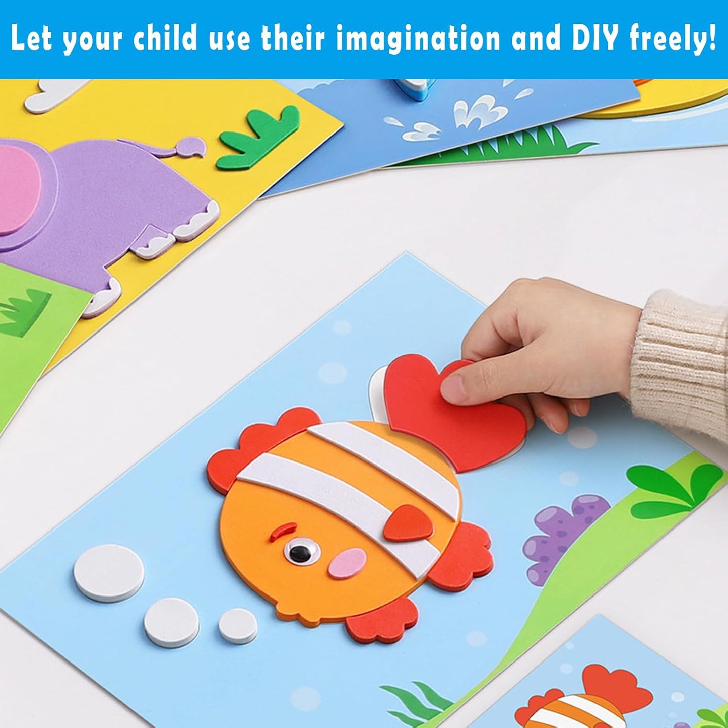 QIDIWIN EVA Foam Craft Sheets - 9x12 Inch 2mm Thick Versatile Non-Adhesive Foam for DIY, Cosplay, Scrapbooking, Classroom Projects - Durable, Flexible, Perfect for Crafting, 12 Pack(White)