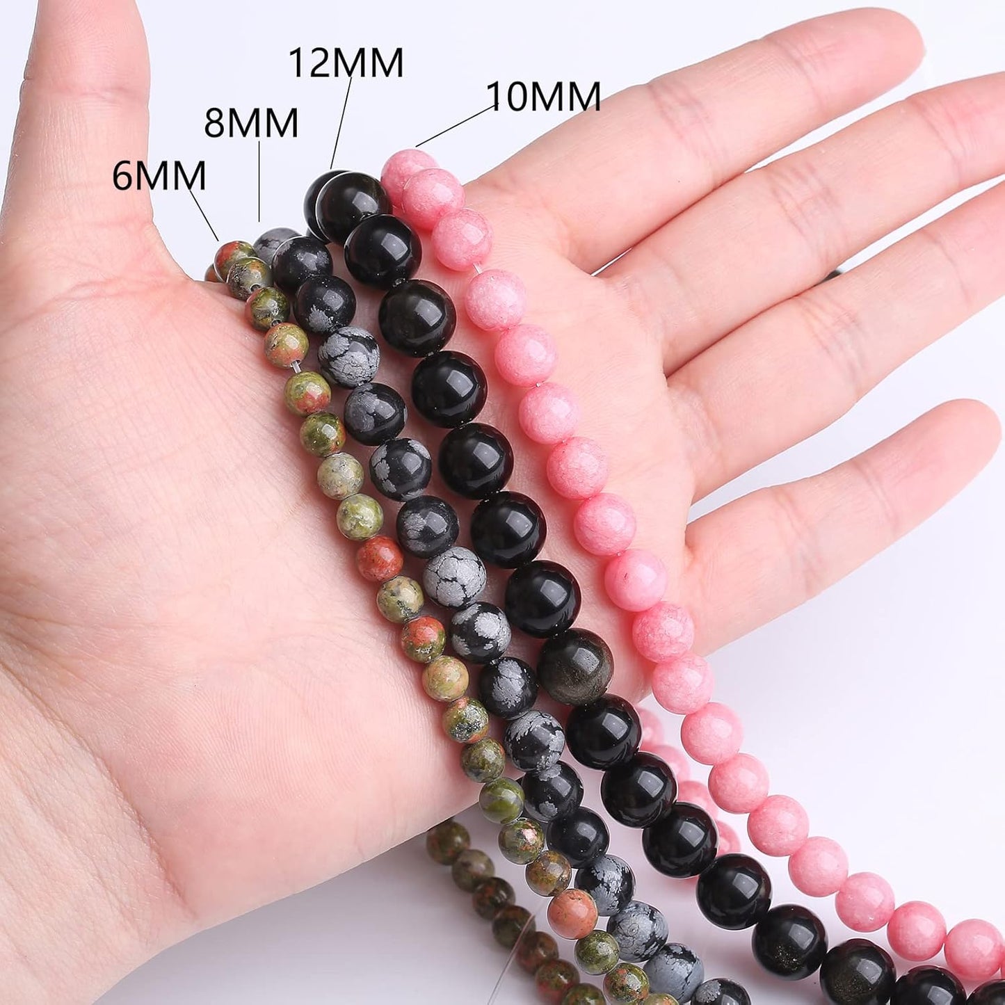 32PCS 12MM Australian Jade Stone Beads Energy Healing Beads for DIY Jewelry Bracelet Necklace Making for Jewelry Making 15Inch