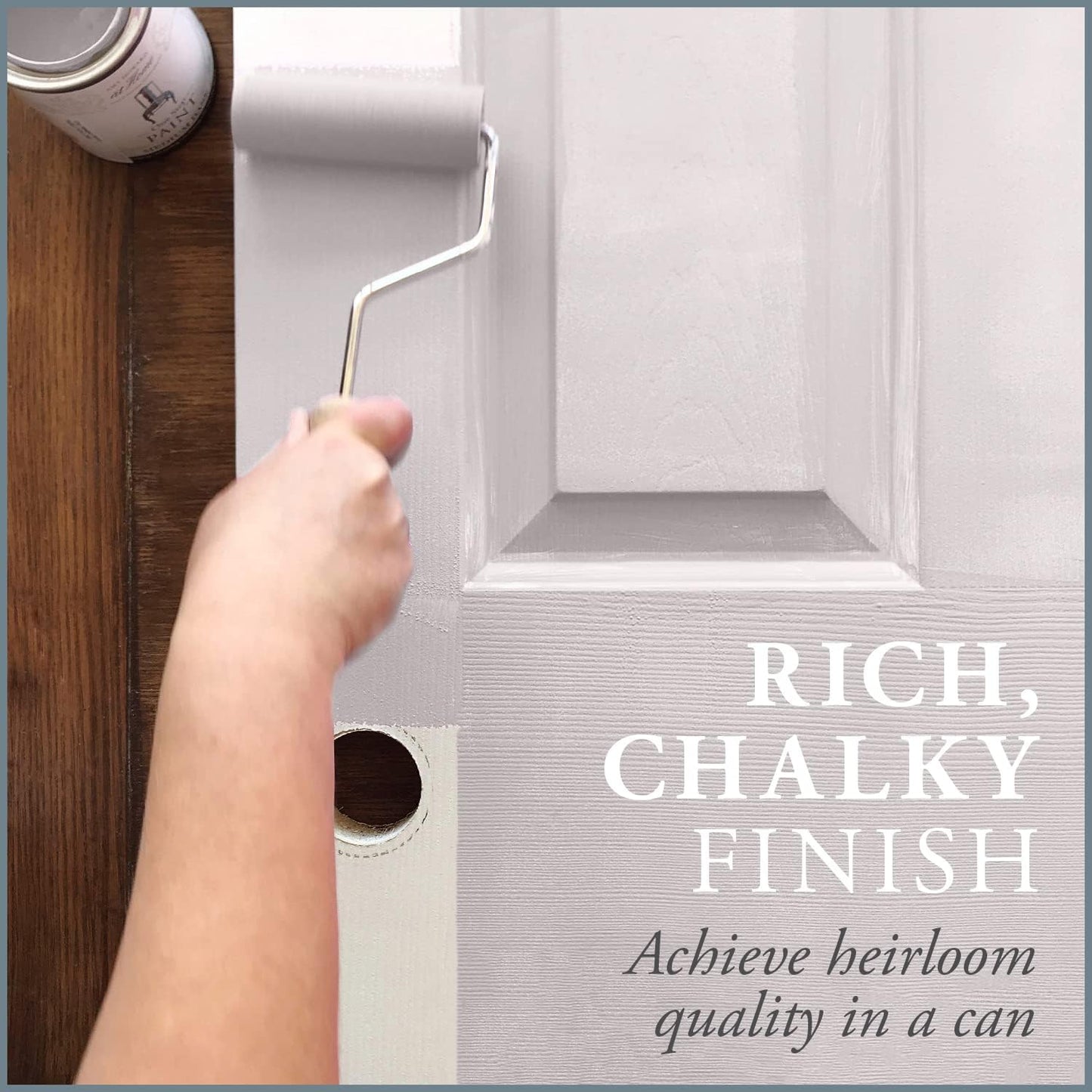 AMY HOWARD AT HOME Chalk-Based One Step Paint for Furniture, Cabinetry, Decor, Finish, and More | No Stripping, Sanding, or Priming | Ultra-Light Base | 16 Ounce | Spa White