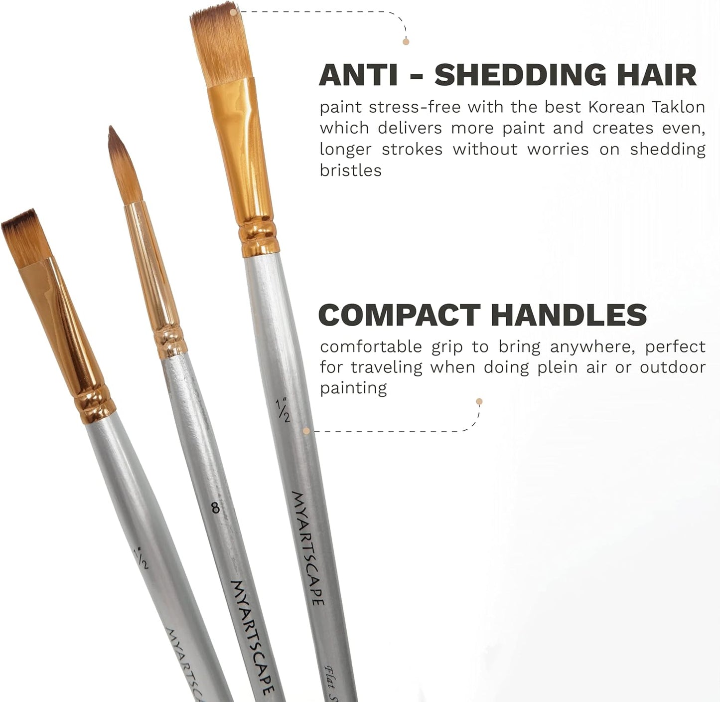 MyArtscape Acrylic Paint Set - 72 x 21ml Tubes with 3 Paint Brushes Art Supplies - Artist Quality Paints - Lightfast - Heavy Body - Highly Pigmented Colors with Great Coverage - Professional Art