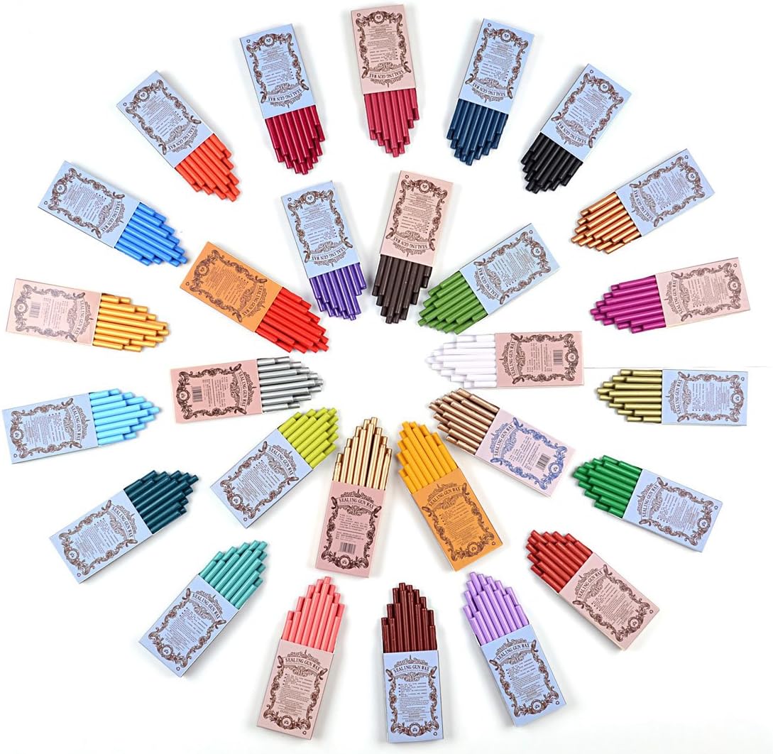 16pcs/Set Black Glue Gun Sealing Wax Stick for Documents Sealing Gift Decoration