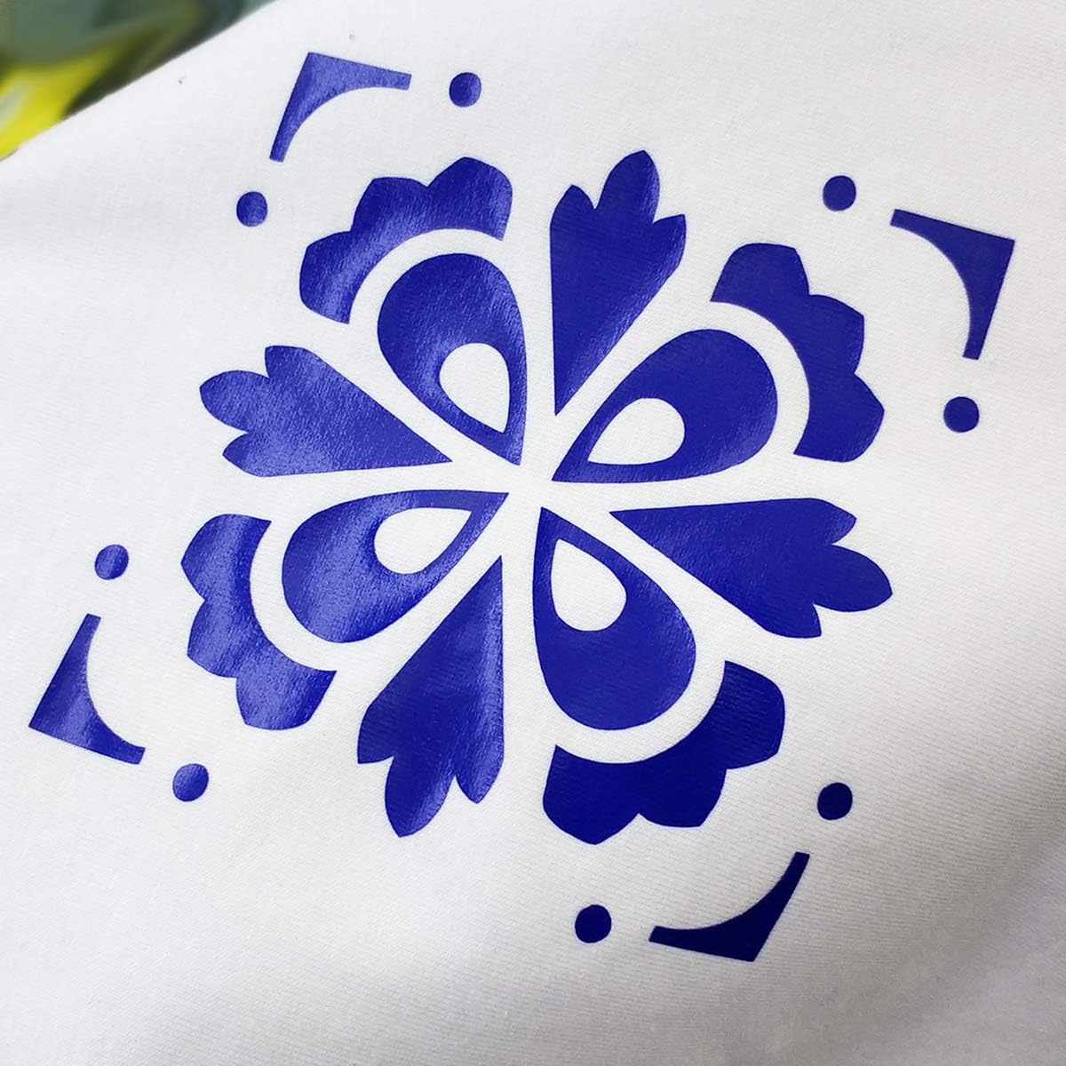 guangyintong Blue Heat Transfer Vinyl HTV Rolls, 12" x 8ft Blue Iron on Vinyl for T-Shirts Glossy Surface Blue HTV Vinyl for All Cutter Machines Easy to Cut & Weed for Heat Vinyl Design