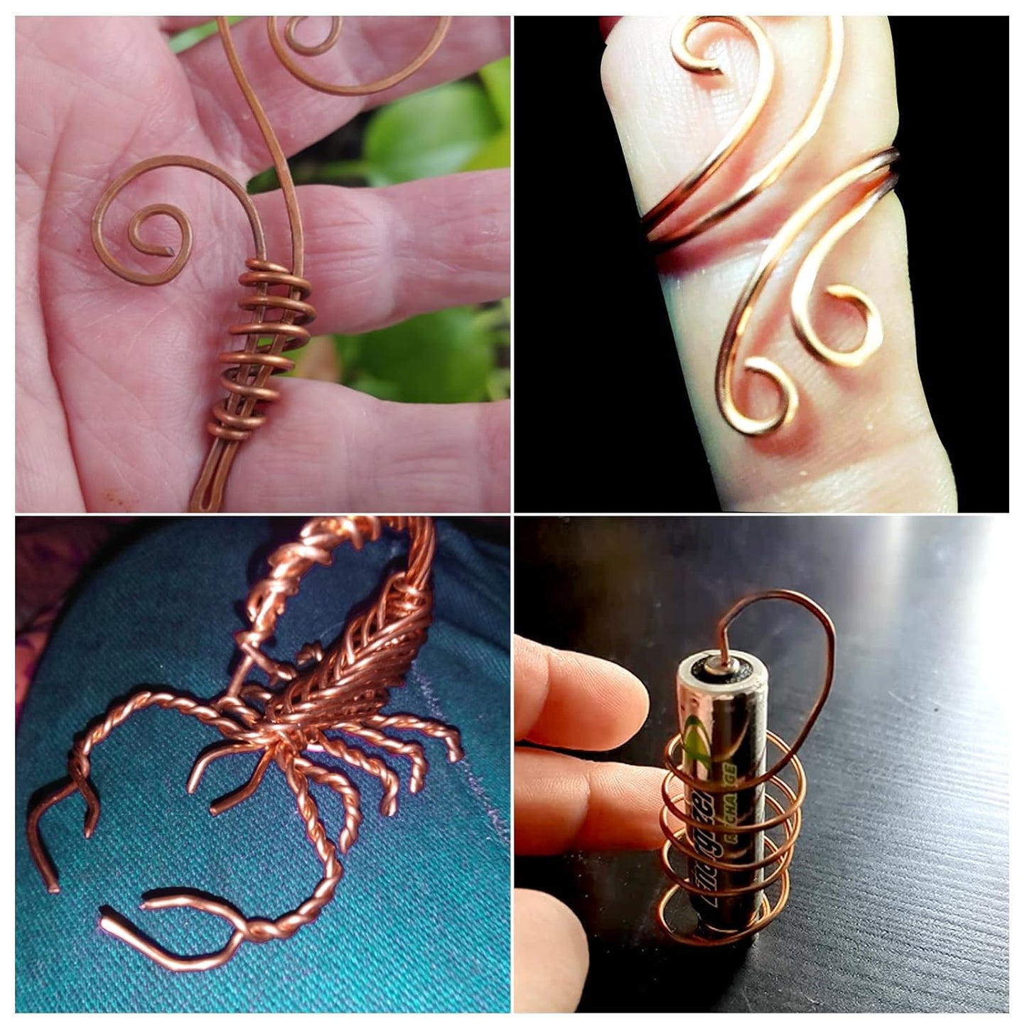 8 Gauge3.2 mm 6.5 feet 5 oz 99.9% Dead Soft Copper Wire for Electroculture Gardening, Jewelry Making, Beading, Science Projects, DIY Artwork, Pure Bare Copper Wire