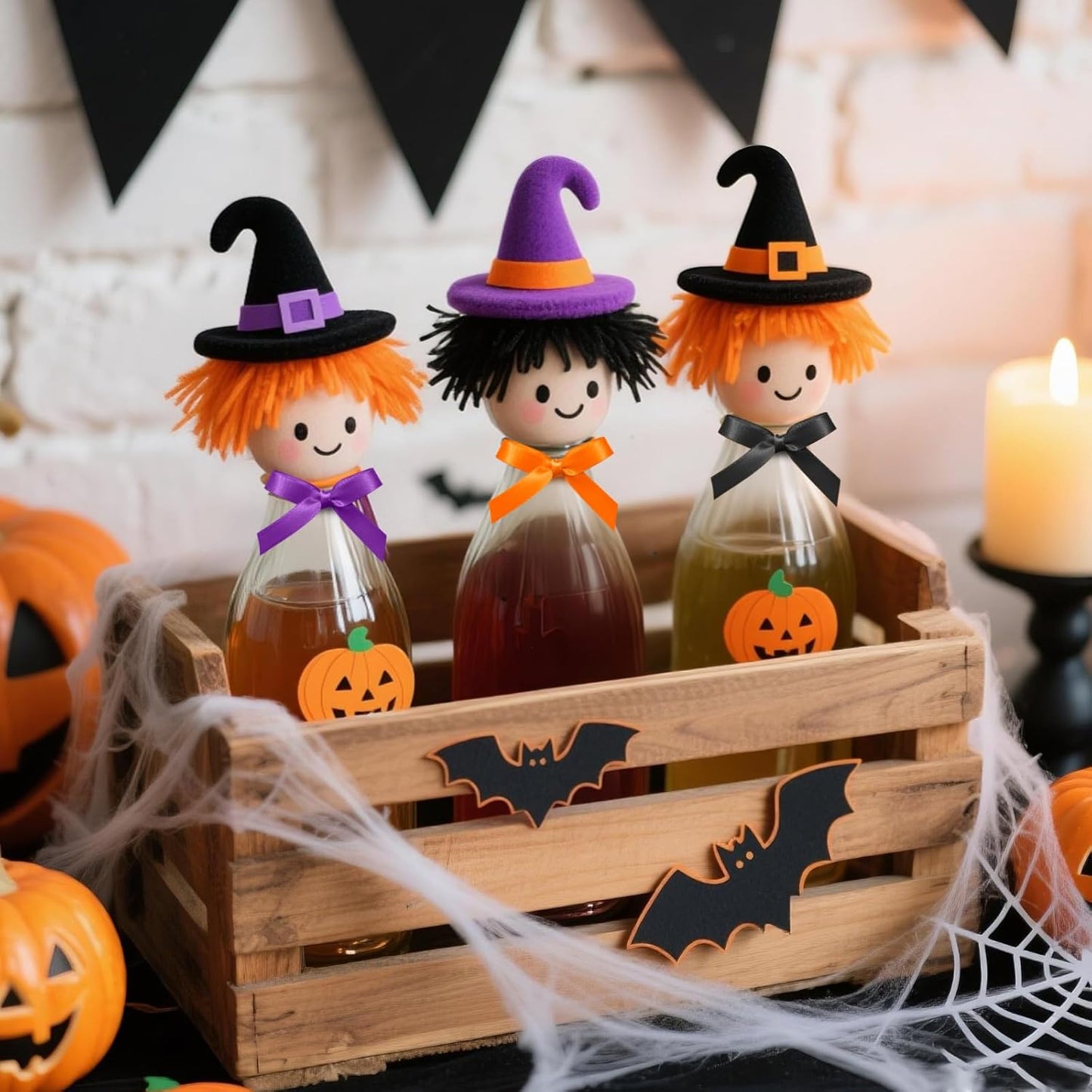 5/8 Inch Orange Ribbon, 25 Yards Orange Stain Ribbon for Gift Wrapping, Halloween, Christmas and Birthday Party Decoration, Craft, Flower Bouquet, Sewing