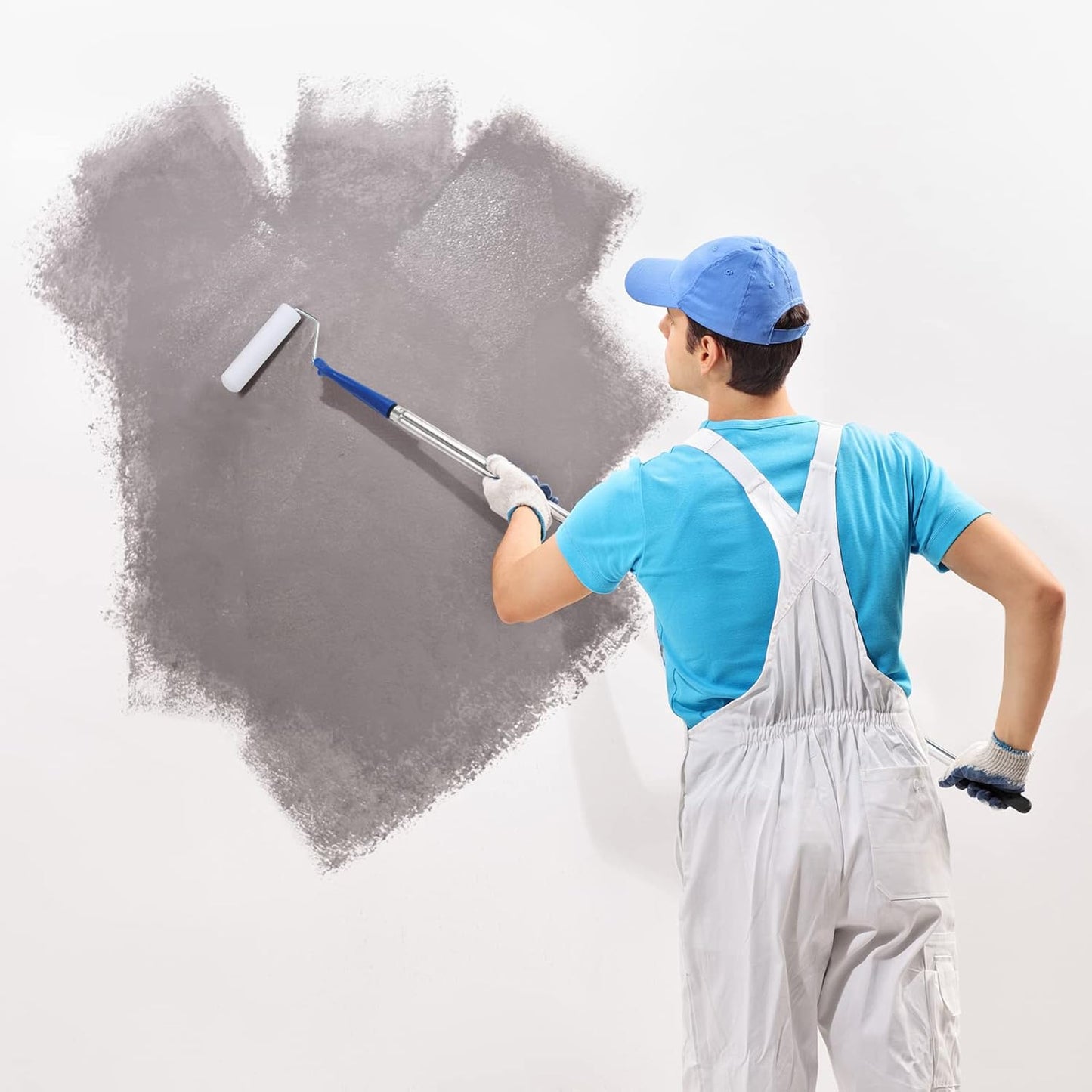 Paint Roller-High Density Foam Small Paint Roller 6 Inch, Mini Roller Set with Tray, Sponge Roller Refills, Finest Finish Foam Rollers for Use with All Paints,9 Piece