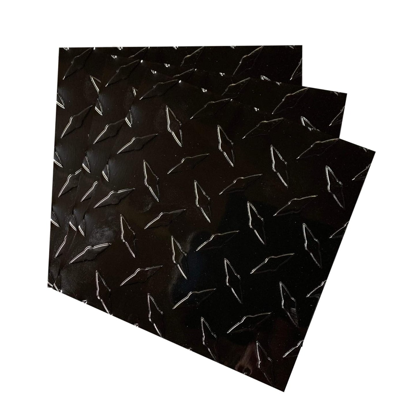 EAGLE 1: 12" x 12" 26 Gauge Sheet Metal Squares (3 Pack Per Order, Multiple Colors) Great for Arts, Crafts, DIY Home or Work Projects (6" X 6", Black Diamond Plate)