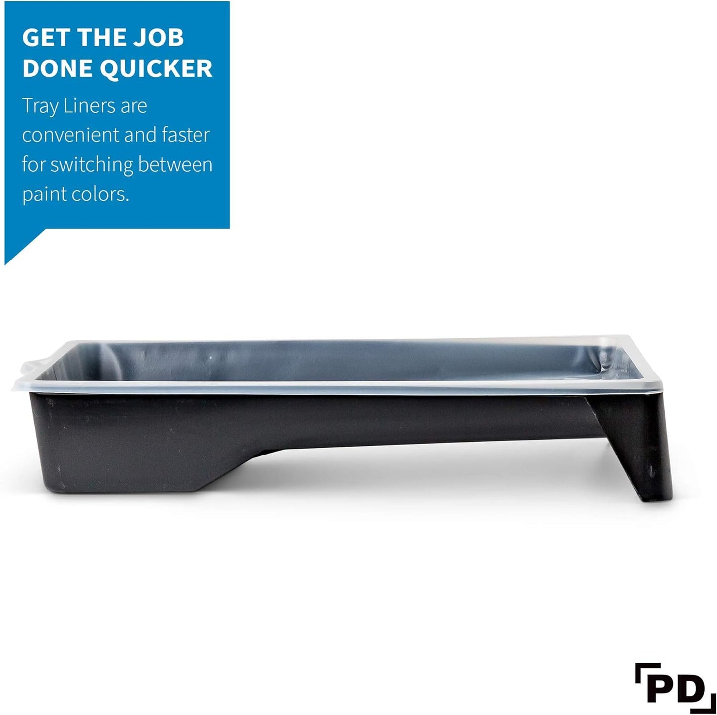 Precision Defined Paint Trays, Paint Roller Trays Liner, Plastic Paint Pan for Roller Brushes, Painting Tray for Painting with Deep Paint Pocket (Paint Tray Liner (10-Pack), 9-inch)