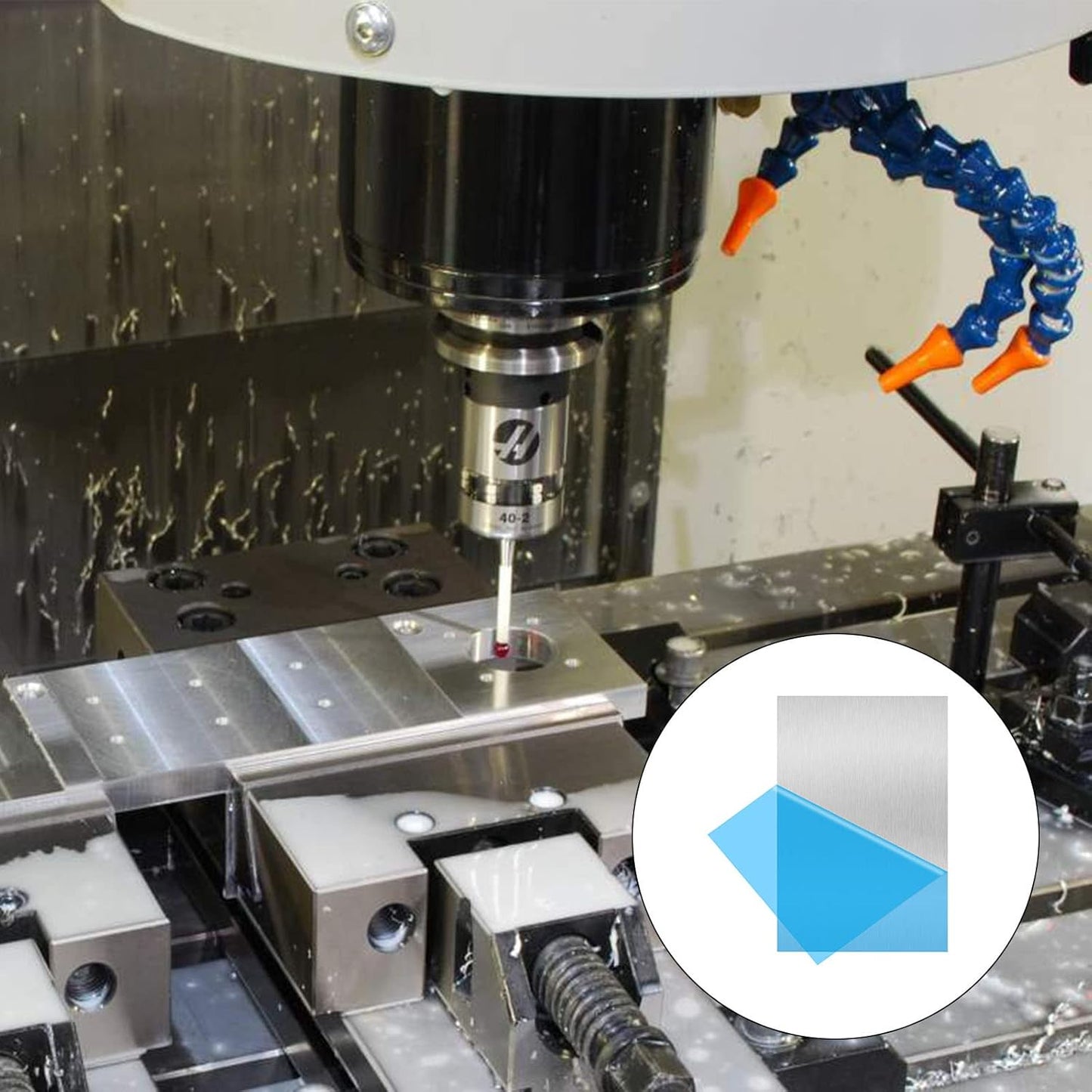 6061 T651 Aluminum Sheet Metal 8" x 12" x 1/16"(0.06”) Thin Aluminum Plate Flat Stock Covered with Protective Film 1.5MM Heat Treatable Rectangle Aluminum Metal Plate for Crafting, lndustry