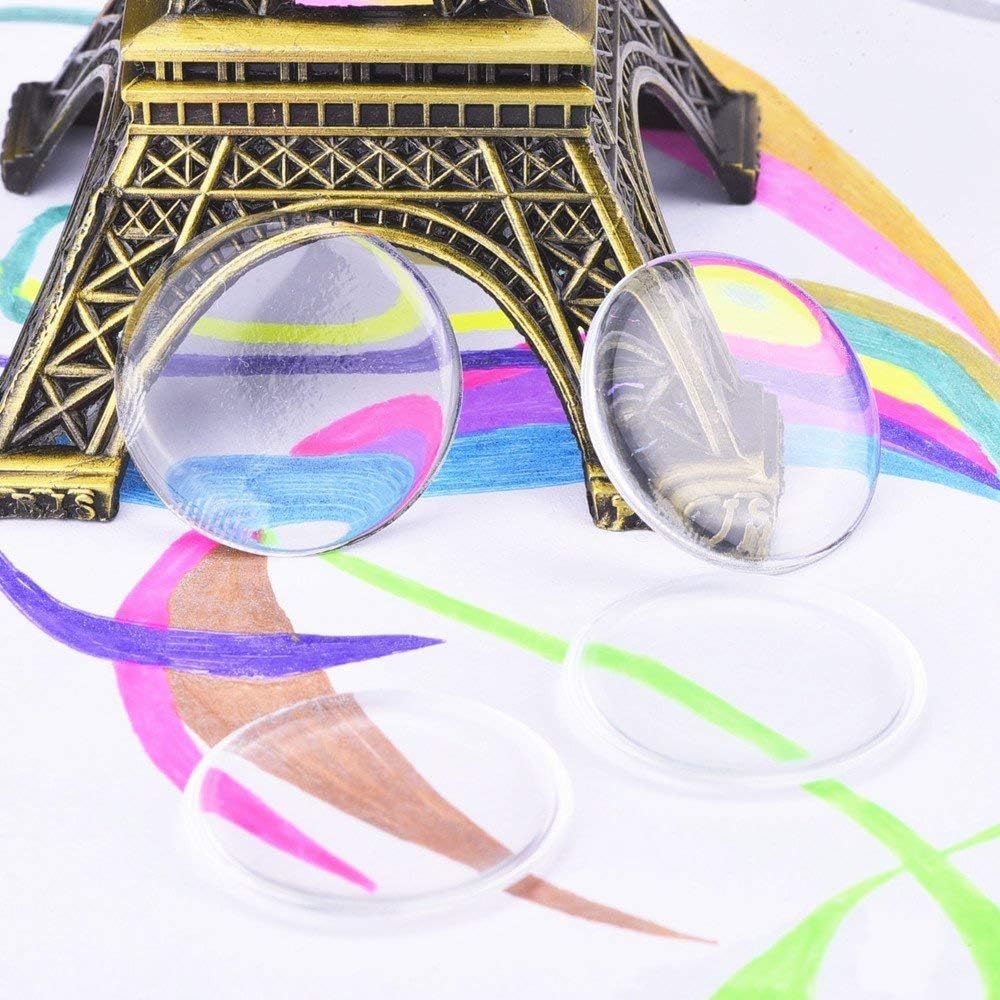 1 Inch Epoxy Stickers Craft Bottle Caps Stickers for Hair Bows Pendants Scrapbooks 100 PCS 200PCS (Clear1, Quantity:200)