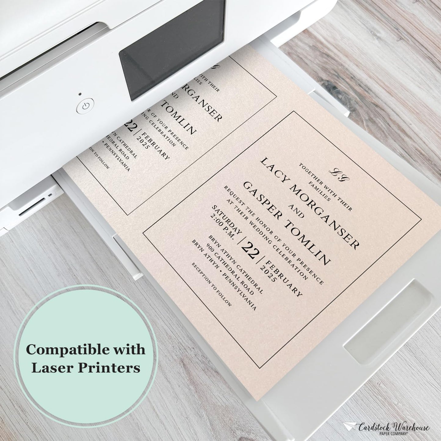 Cardstock Warehouse Stardream Coral Cardstock Paper - 25 Sheets, 8.5 x 11" โ 105 lb / 284 GSM Premium Metallic Coral Card Stock for High-end Printing, Card Making, Die-cutting & DIY Projects