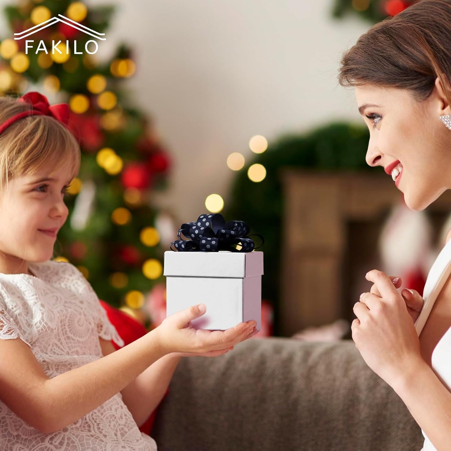 Polka Dot Grosgrain Ribbon 3/8 Inch, 25 Yards Spool Navy Blue and White Dot Craft Ribbon for Christmas Gift Wrapping DIY Crafts Hair Bows Wedding Party Decor Sewing and Home Decoration