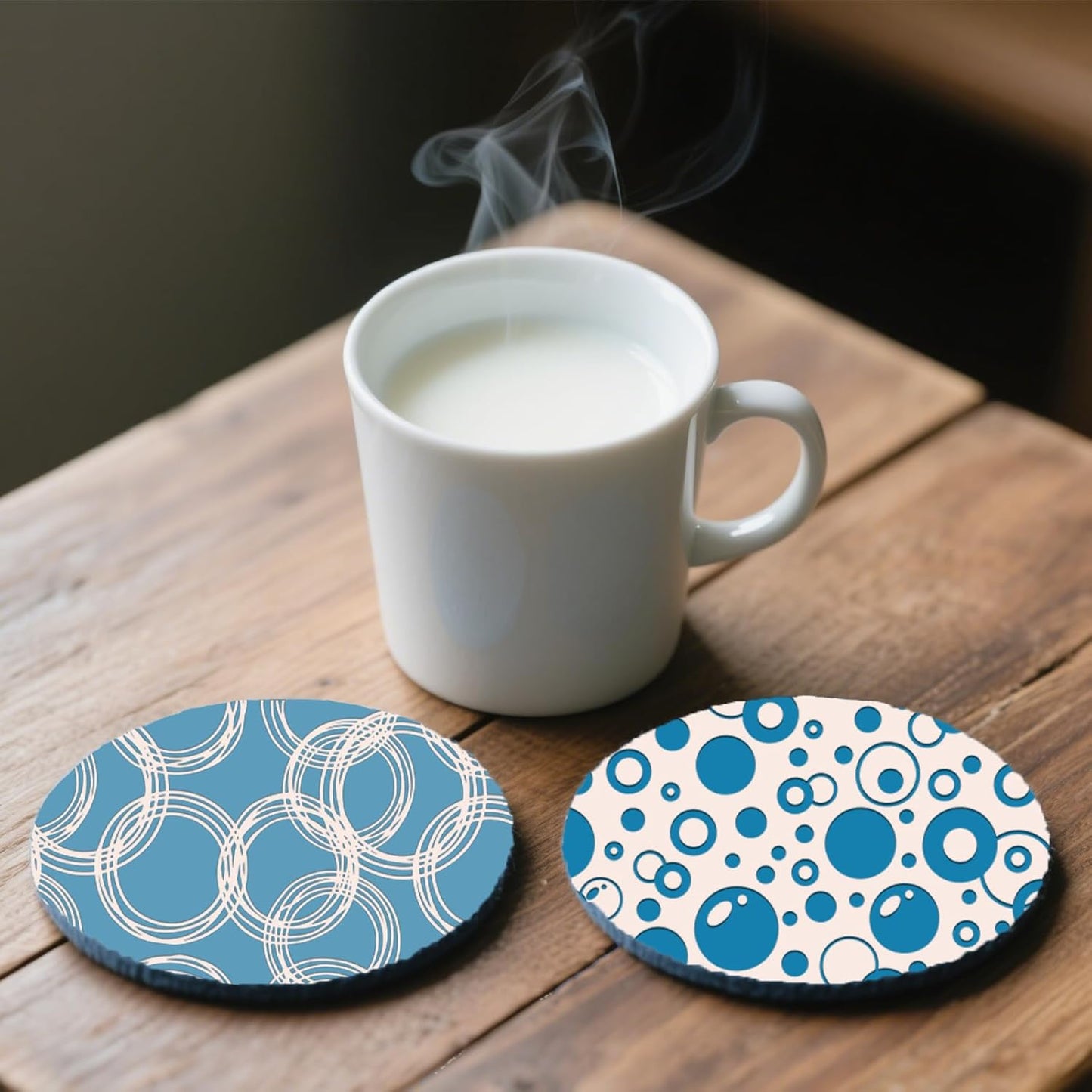 CHGCRAFT 4 Pcs Looped Circles Polymer Clay Texture Sheets Artistic Dots Silicone Texture Stamp Circular Style Modeling Pattern Pad Sheets for Jewelry and Earrings Tools, 5.5x5.5 inch