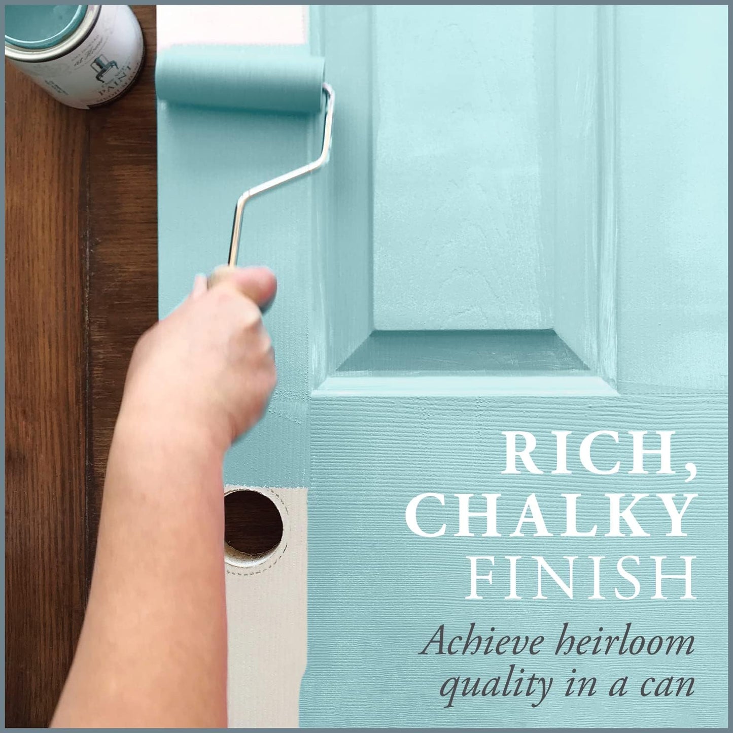 AMY HOWARD AT HOME Chalk-Based One Step Paint for Furniture, Cabinetry, Decor, Finish, and More | No Stripping, Sanding, or Priming | Ultra-Light Base | 16 Ounce | Tick Tock