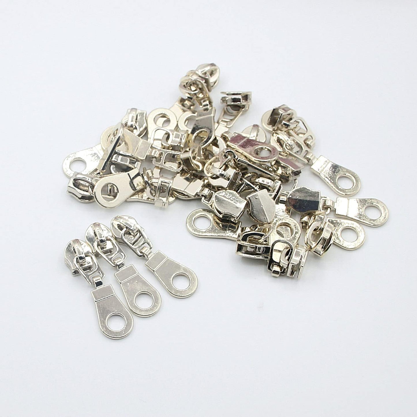 Leekayer #5 Metallic Nylon Coil Zippers by The Yard Bulk 10 Yards Light Gold Teeth Zipper Pink Tape with 25pcs Gold Sliders for DIY Sewing Tailor Craft Bag(Pink)