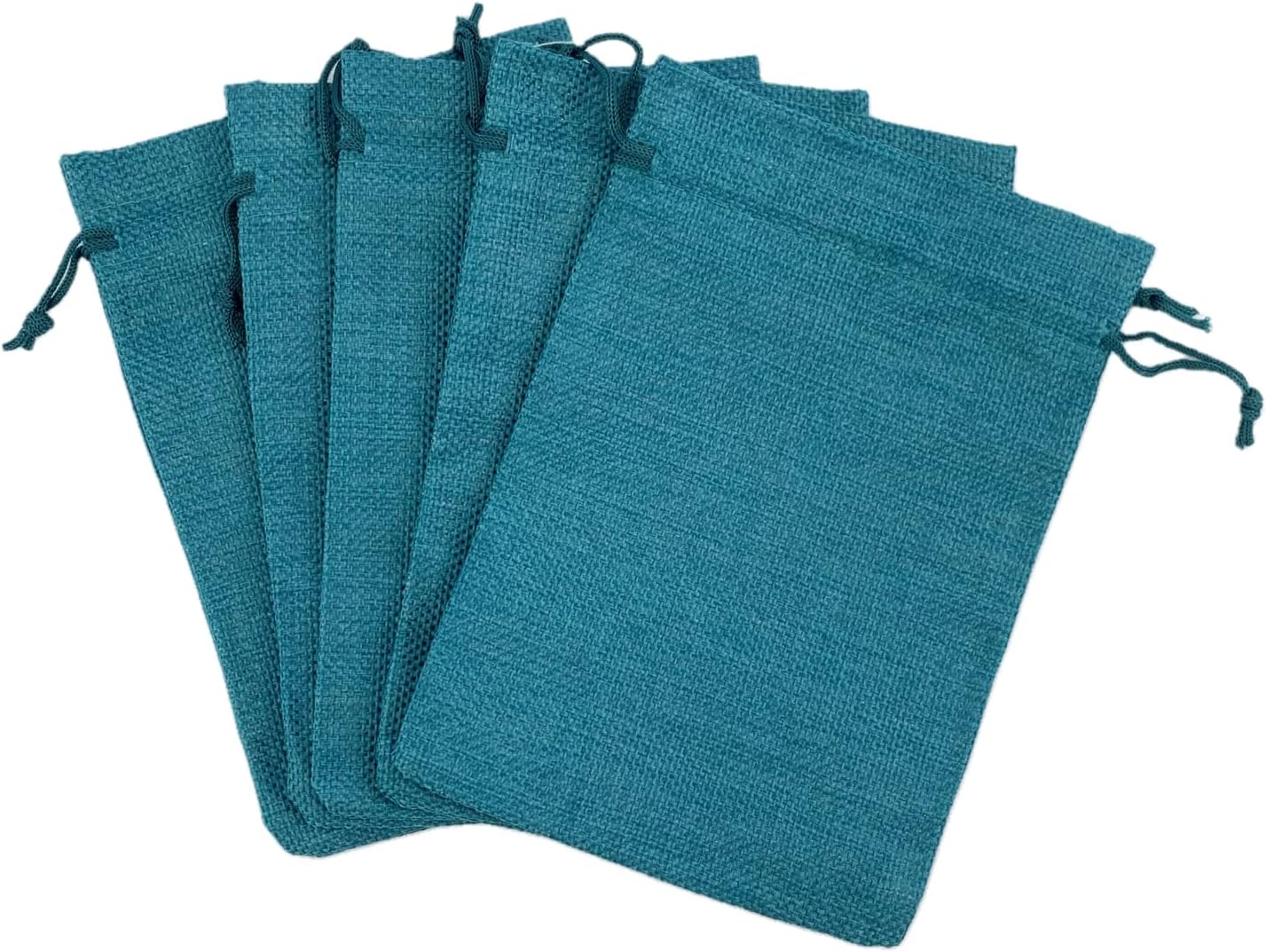 Palmhomee Pack of 25 Burlap Gift Bags with Drawstring Linen Jewelry Pouches Wedding Hessian Jute Bags for Birthday Jewelry and Treat Pouches Party Wedding Favors Gift Art and DIY Craft (5x7 Inch,