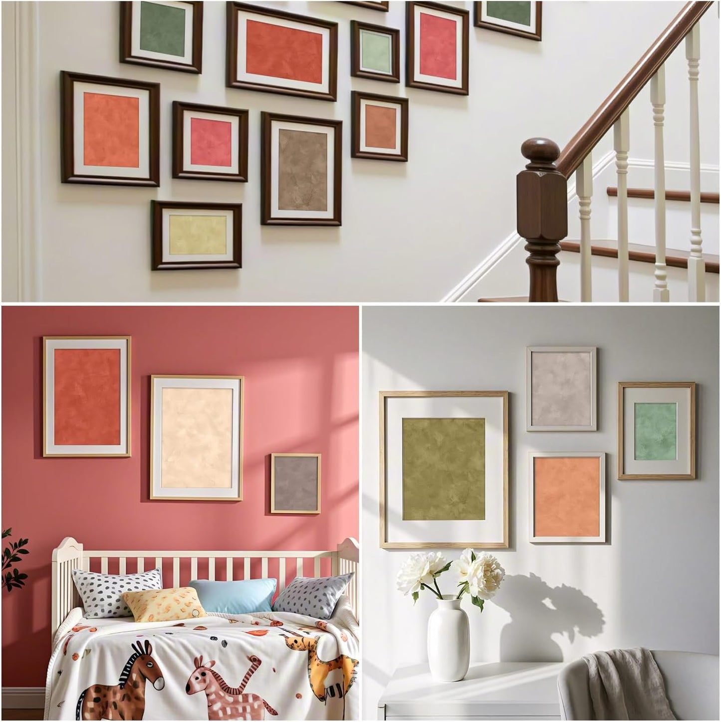 6x6 Inch Colorful Scrapbook Paper Pad- 24 Sheets Double Sided for Journaling DIY Cards Decor Gifts Crafts Wrapping Decorative Collage Folded Materials Photo Album