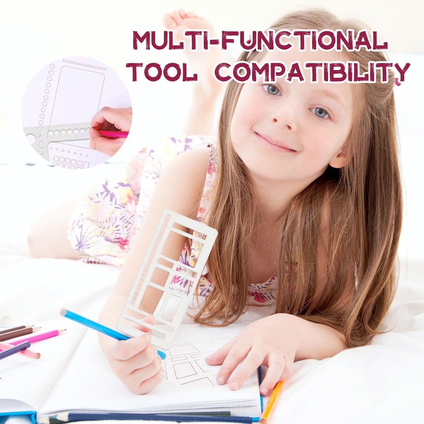 Handmade Flexible Record Template, Reusable Planner Stencils for Journaling, Calendar, Checklists, Scrapbooking & DIY Craft Supplies (3 Set)