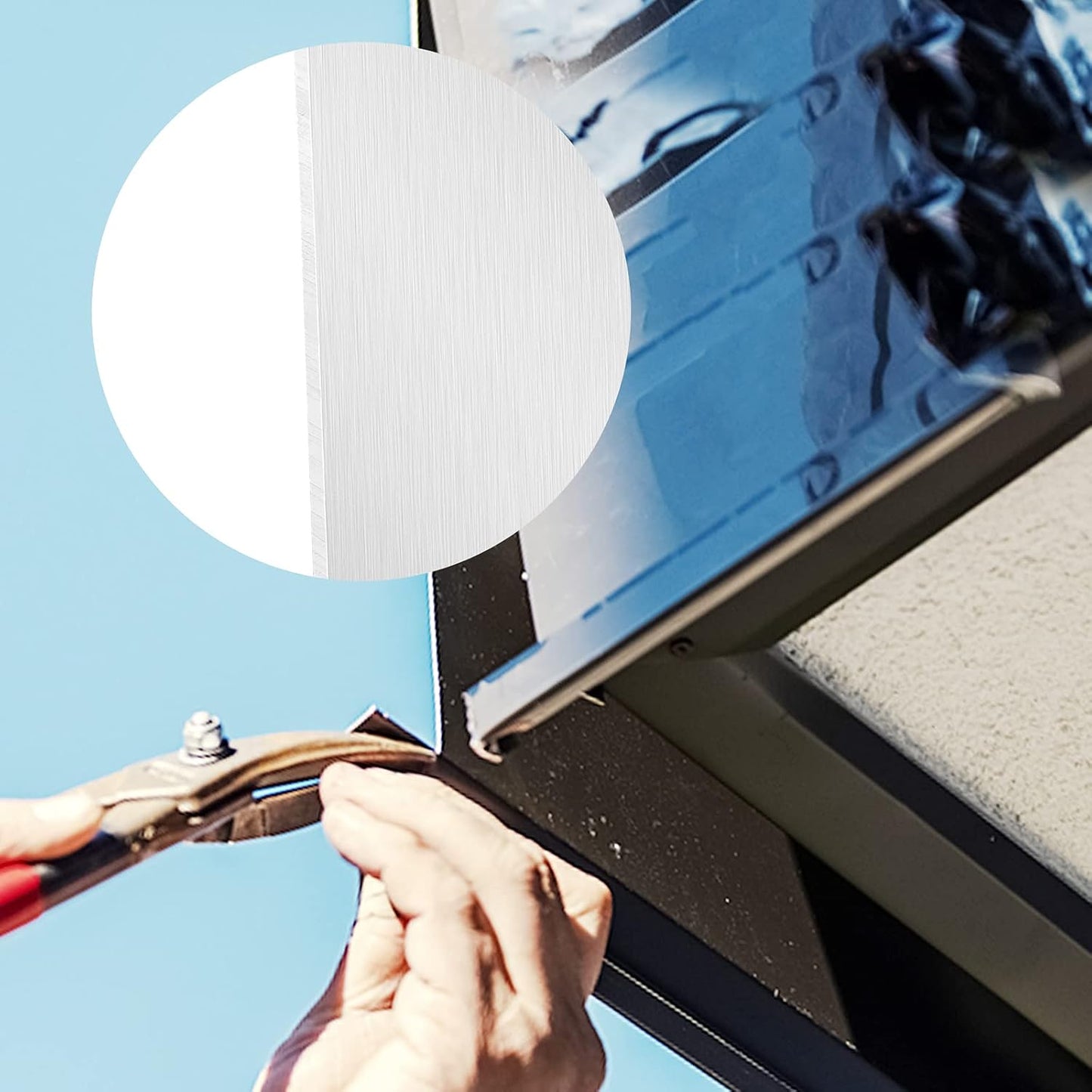 6061 Aluminum Sheet 12 x 12 x 1/4 Inch, Multifunctional Aluminum Plate, Heavy Duty Metal Aluminum Sheet for Car, Elevator, Construction, Mechanical Workshop, Aviation