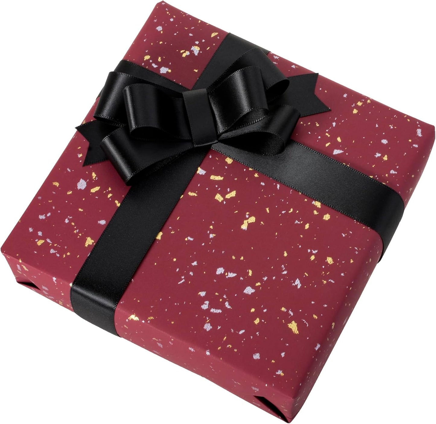 1 Inch Black Ribbon, 50 Yards Craft Polyester Satin Ribbon Perfect for Gift Wrapping, Handmade Roses, Wedding Party Decorations and DIY Crafts