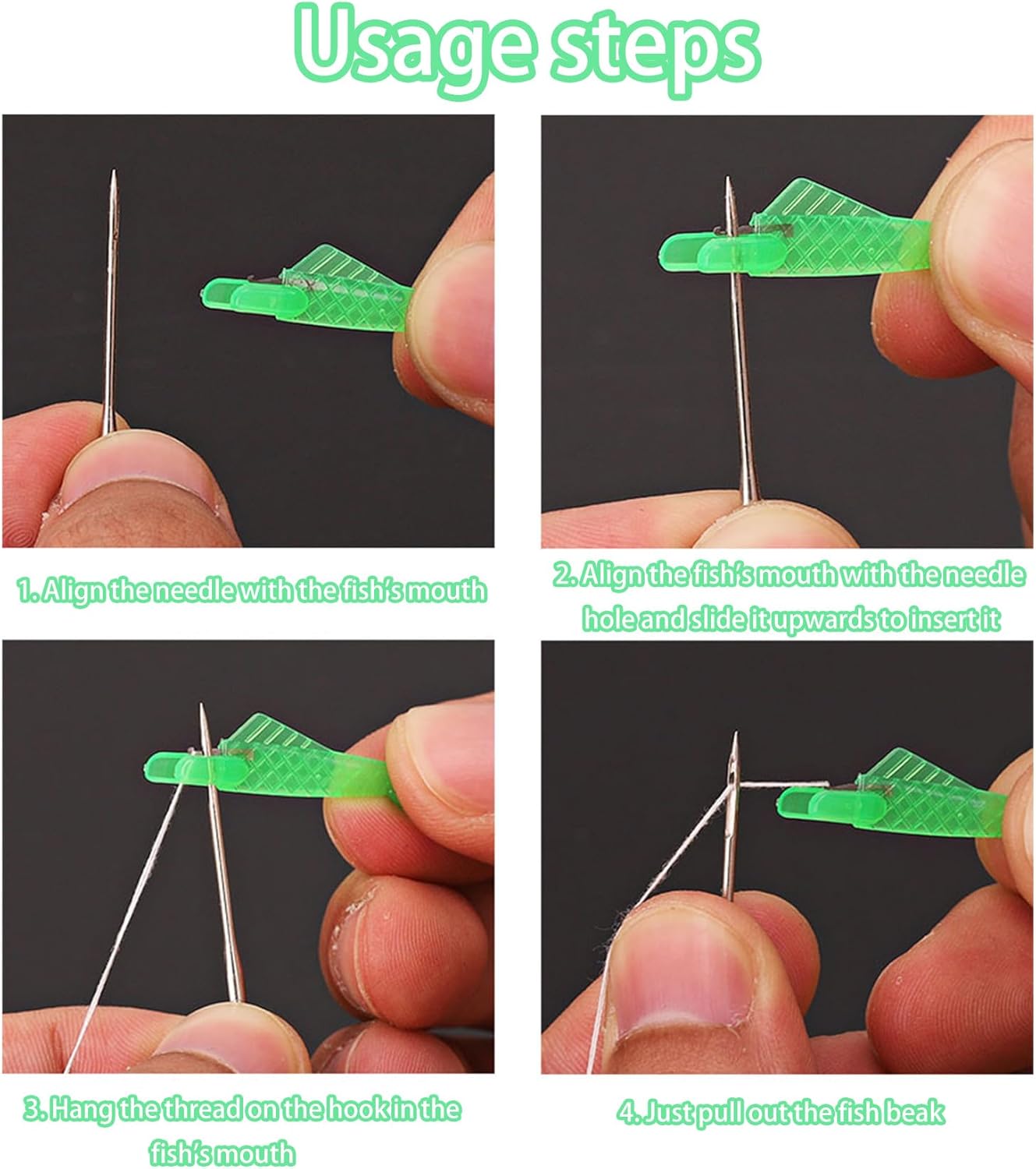 Fish Mouth Sewing Machine Needle Threader - 2025 New Automatic Tool, Quick & Easy Loop Threader for Enhanced Sewing Efficiency & Precision (30)