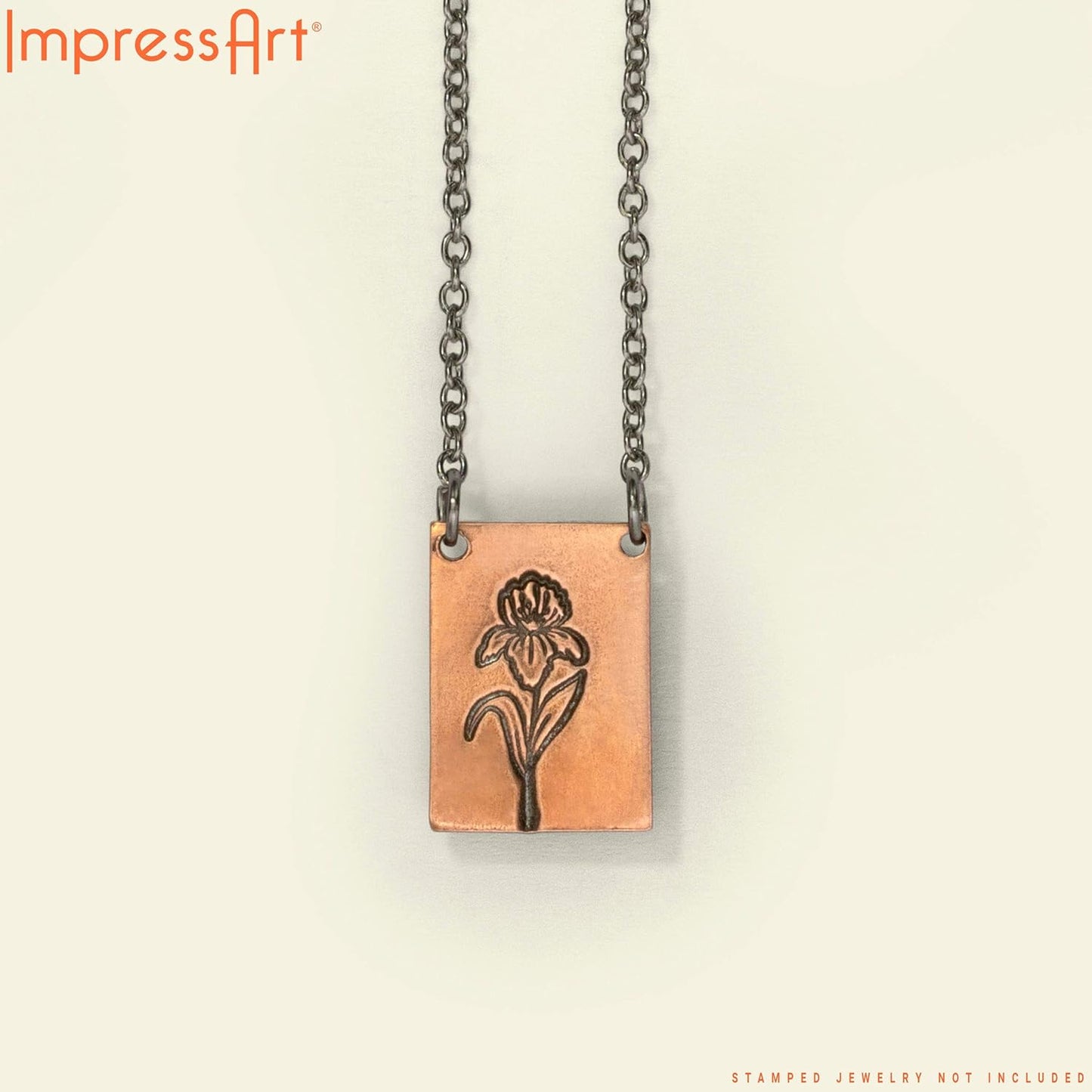 ImpressArt - Premium Metal Stamping Rectangle Blanks for Metal Stamping and Jewelry Making (24 Pack) (7/16" x 3/4" Rectangle w/ 2 Holes, Copper)