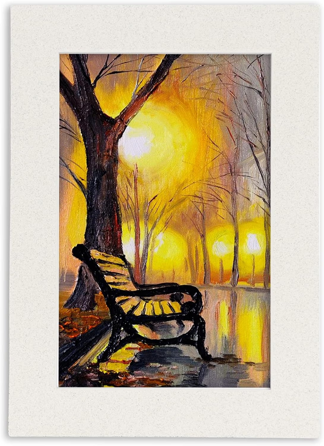 8x10 Mat Bevel Cut for 5.5x8.5 Photos - Acid Free Oyster Shell White Precut Matboard - For Pictures, Photos, Framing - 4-ply Thickness