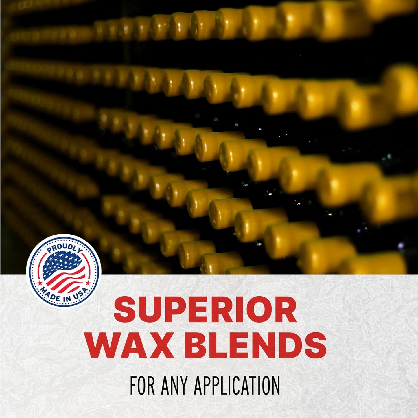 Blended Waxes, Inc. Bottle Sealing Wax Beads, Premium Pastille Wax Seal Beads For Wine, Beer, and Liquor Bottle Closure, Seals Between 25-30 Bottles, 1 lb, Bright Yellow