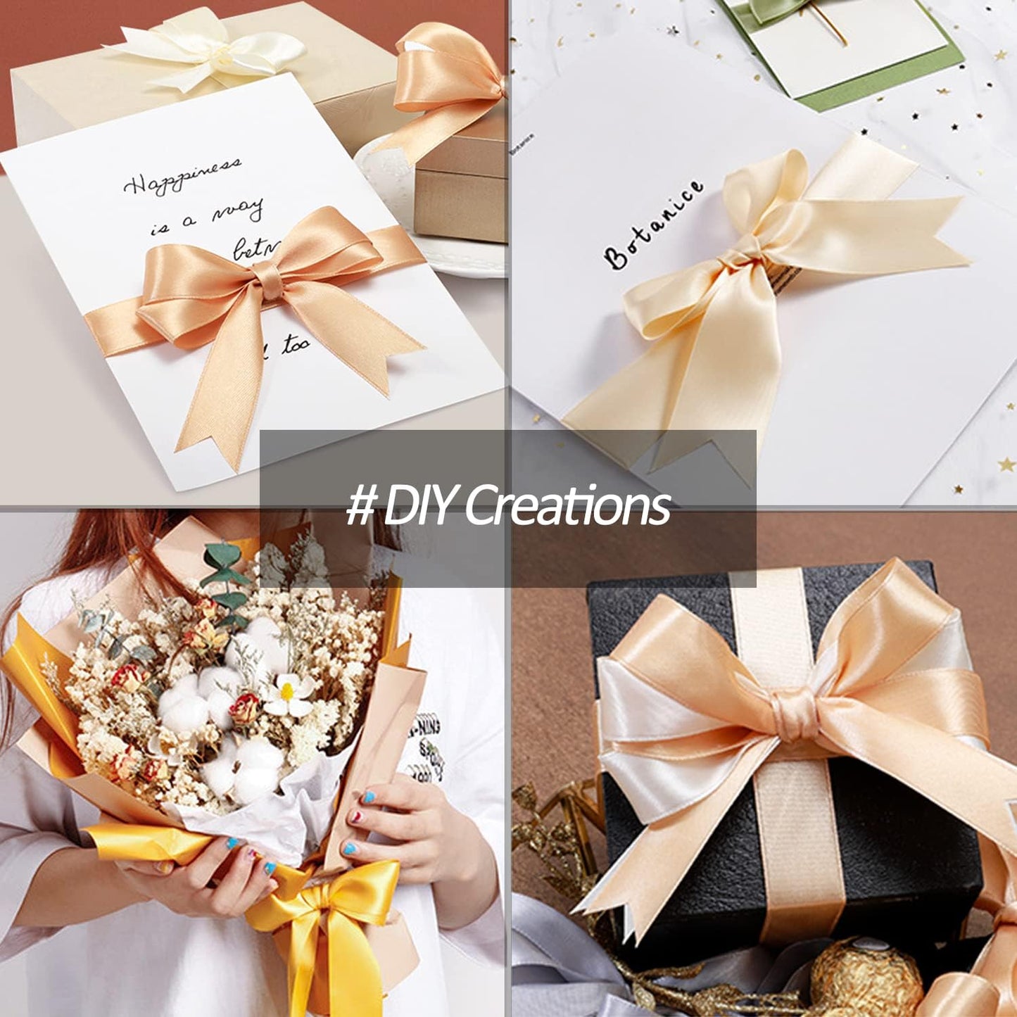 1" Wide x 100 Yards Single Face Polyester Satin Ribbon, Satin Ribbon for Crafts, Gift, Hair Bows, Wedding Party Decoration, Bow Making & Other Projects (Red)