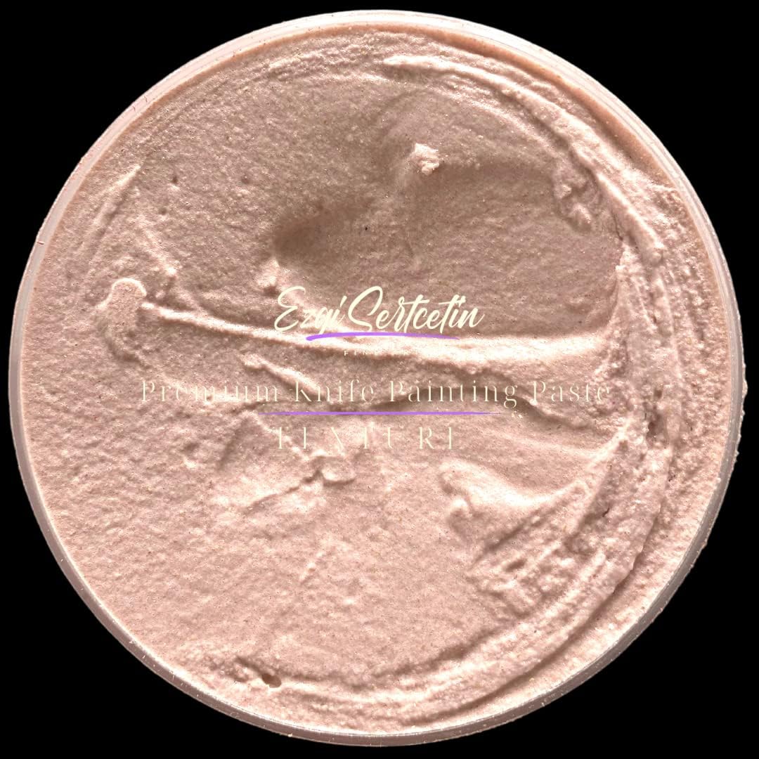 Premium Palette Knife Painting Paste|Texture Paste|Authentic Bright Colors|Ready to Use|Easy to Apply| 6oz (Peach 'N Cream)