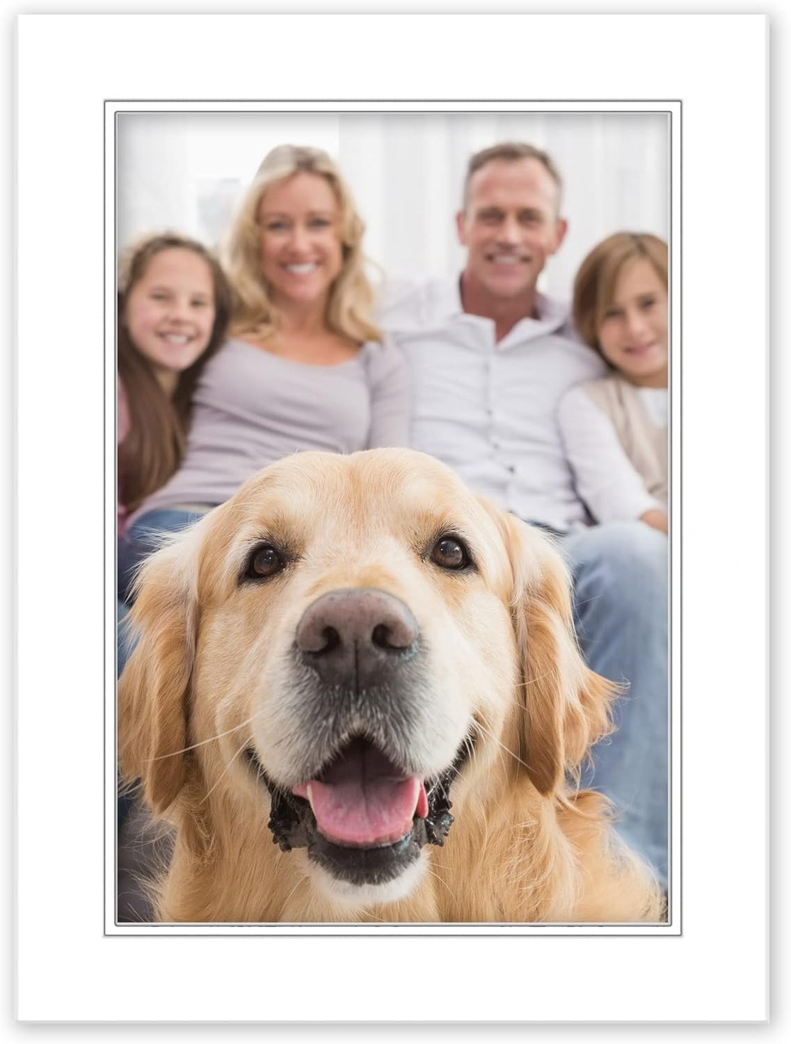 8x10 Mat for 5x7 Photo - Precut White on White Double Mat Picture Matboard for Frames Measuring 8 x 10 Inches - Bevel Cut Matte to Display Art Measuring 5 x 7 Inches - Acid Free ONE MAT