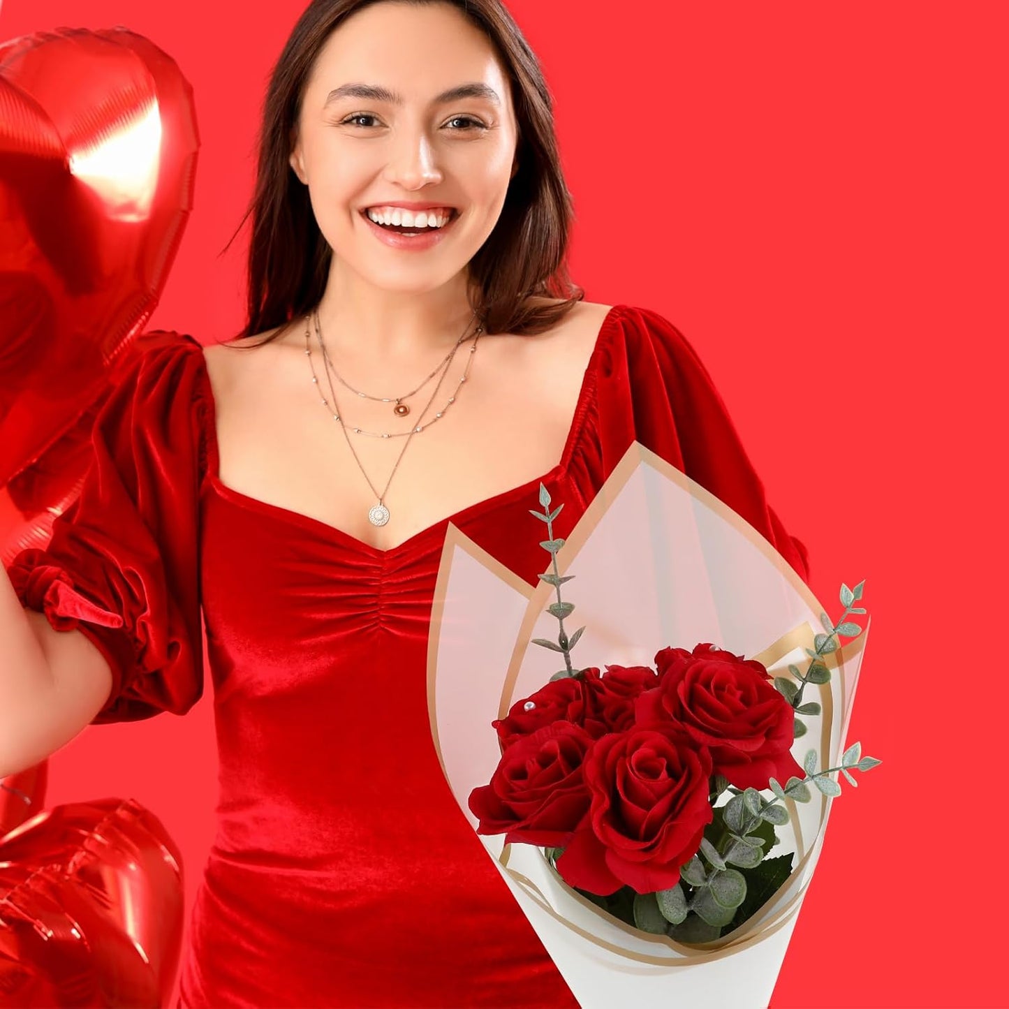 FUHITIM 20 Sheets Flower Wrapping Paper - Waterproof Floral Bouquet Wrapping Paper, Florist Supplies Packaging Paper for Wedding Birthday Gift DIY (Fog Color)