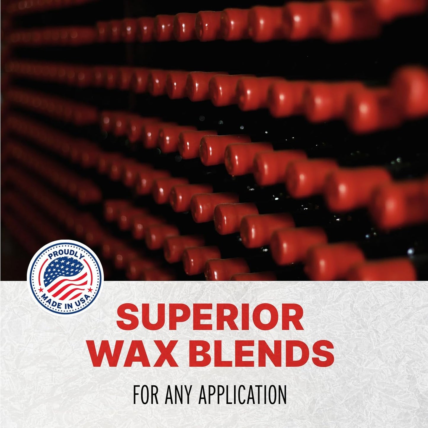 Blended Waxes, Inc. Bottle Sealing Wax, Premium Pastille Wax Seal Beads for Wine, Beer, and Liquor Bottle Closure, Seals Between 25-30 Bottles, 1 lb, Bright Red