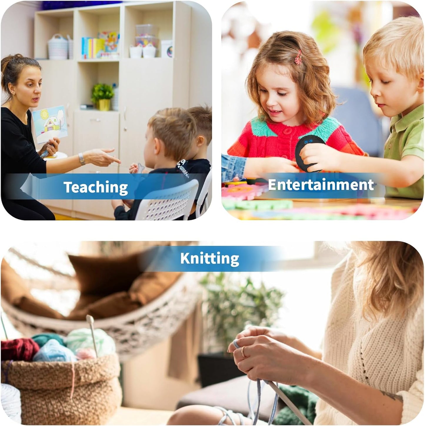 Handheld Clicker Counters - Golf Digital 4-Digit Baseball Finger Click Mechanical Tally Counter with 3pcs Lanyard for Sports Events Coaching Counting