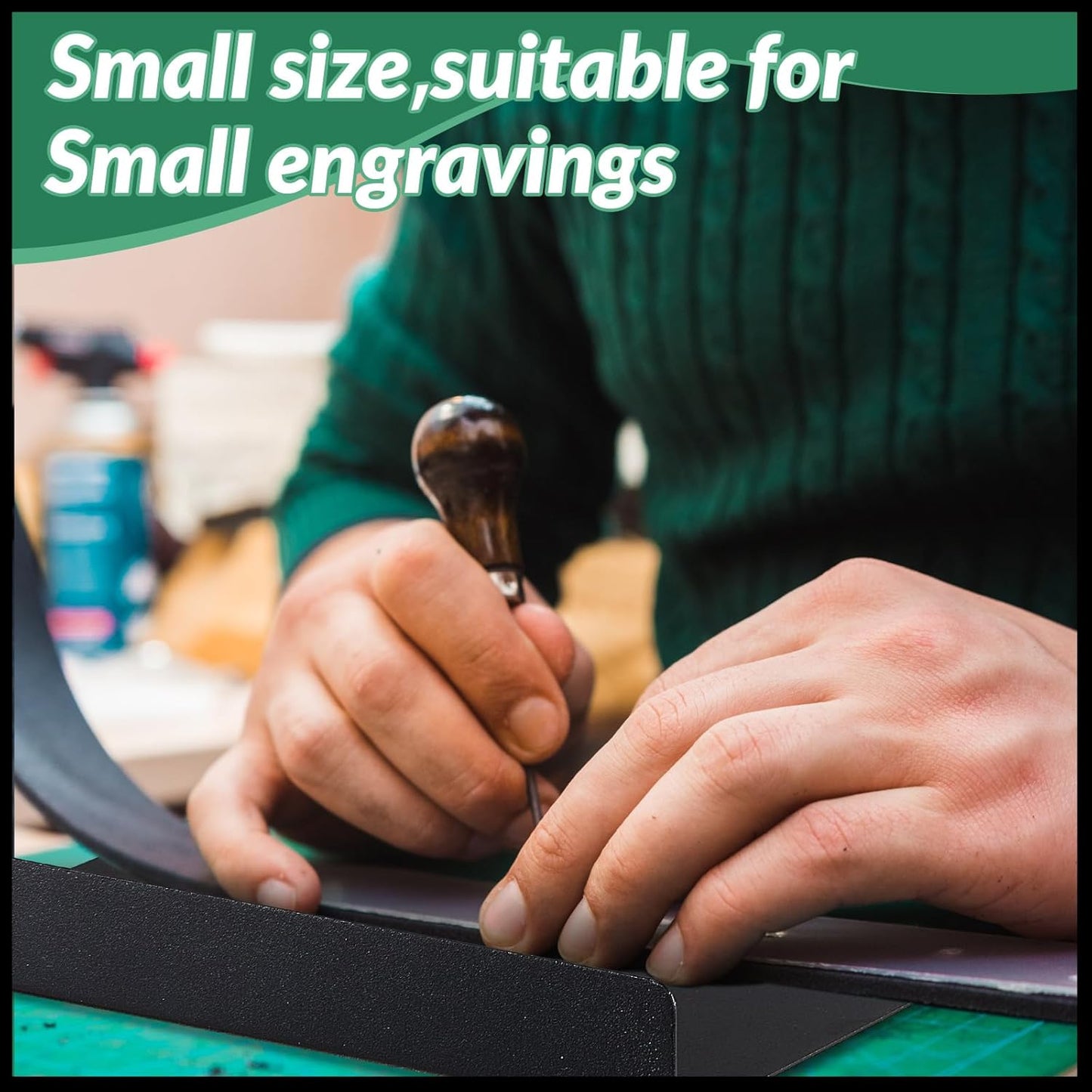 Suzile Bench Hook Metal Inking Plate Linoleum Printmaking Block Stop Ink Plate Printing Supplies Linocut Carving Tools for Block Printing Wood Carving, 9 x 7 x 1 Inches(4 Pcs)