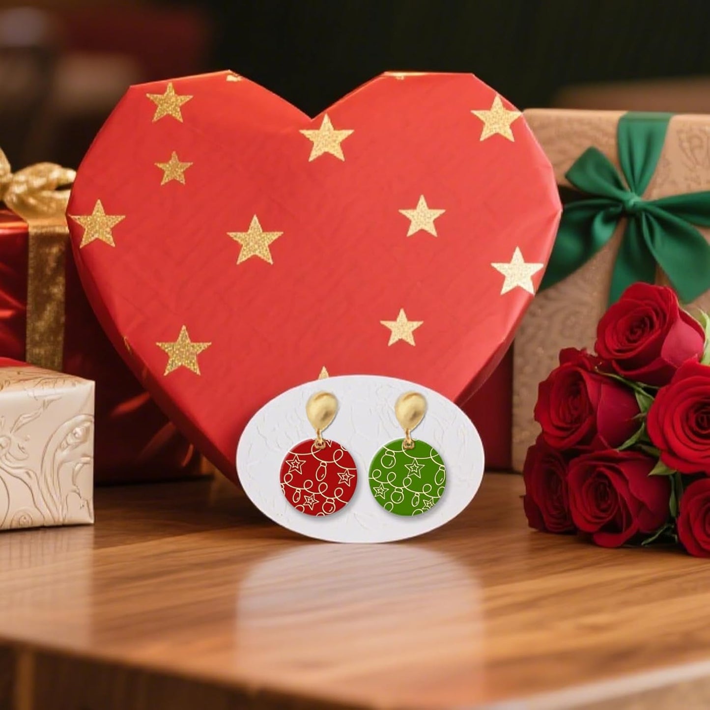 CHGCRAFT 4 Pcs Christmas Elements Polymer Clay Texture Sheets Snowflakes Silicone Texture Stamp Pine Trees Clay Texture Mat Modeling Pattern Pad Sheets for Jewelry and Earrings Tools, 5.5x5.5 inch